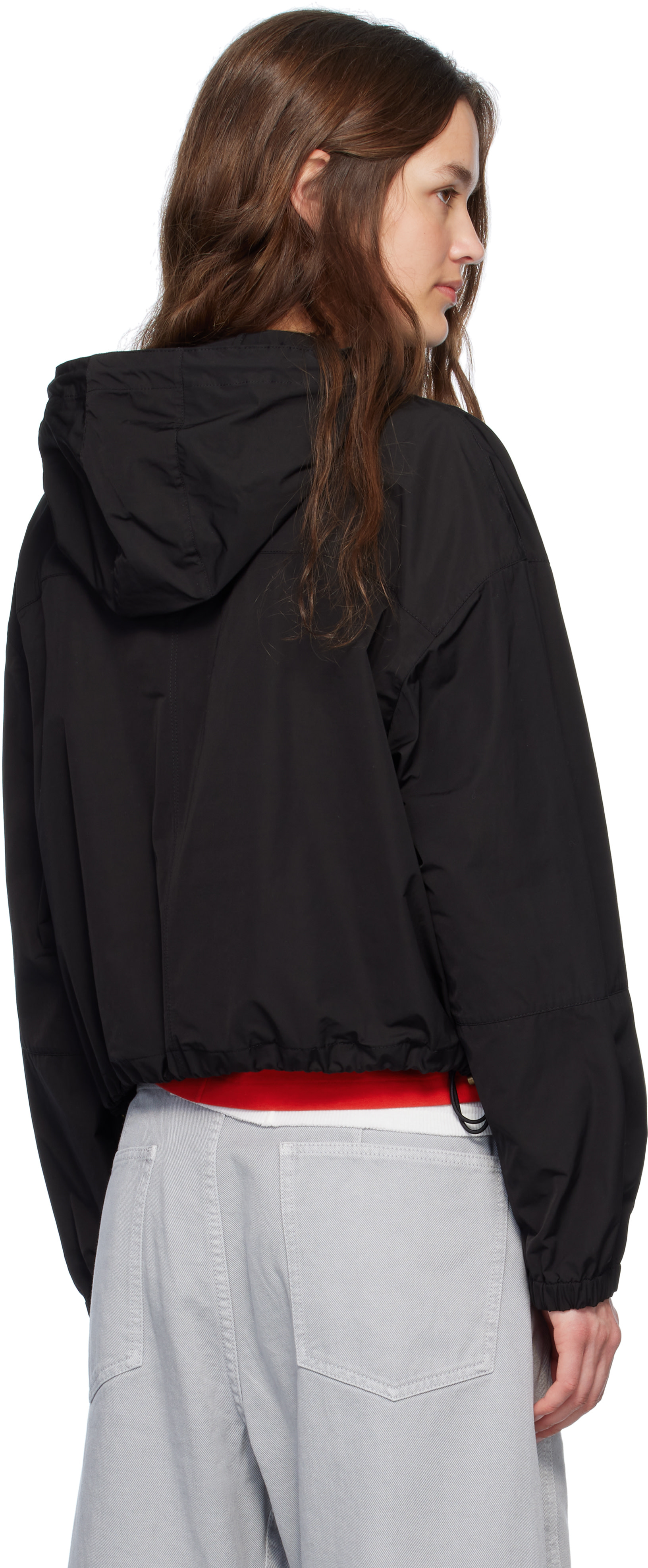 Moncler - Blouson Sauvan noir à capuche