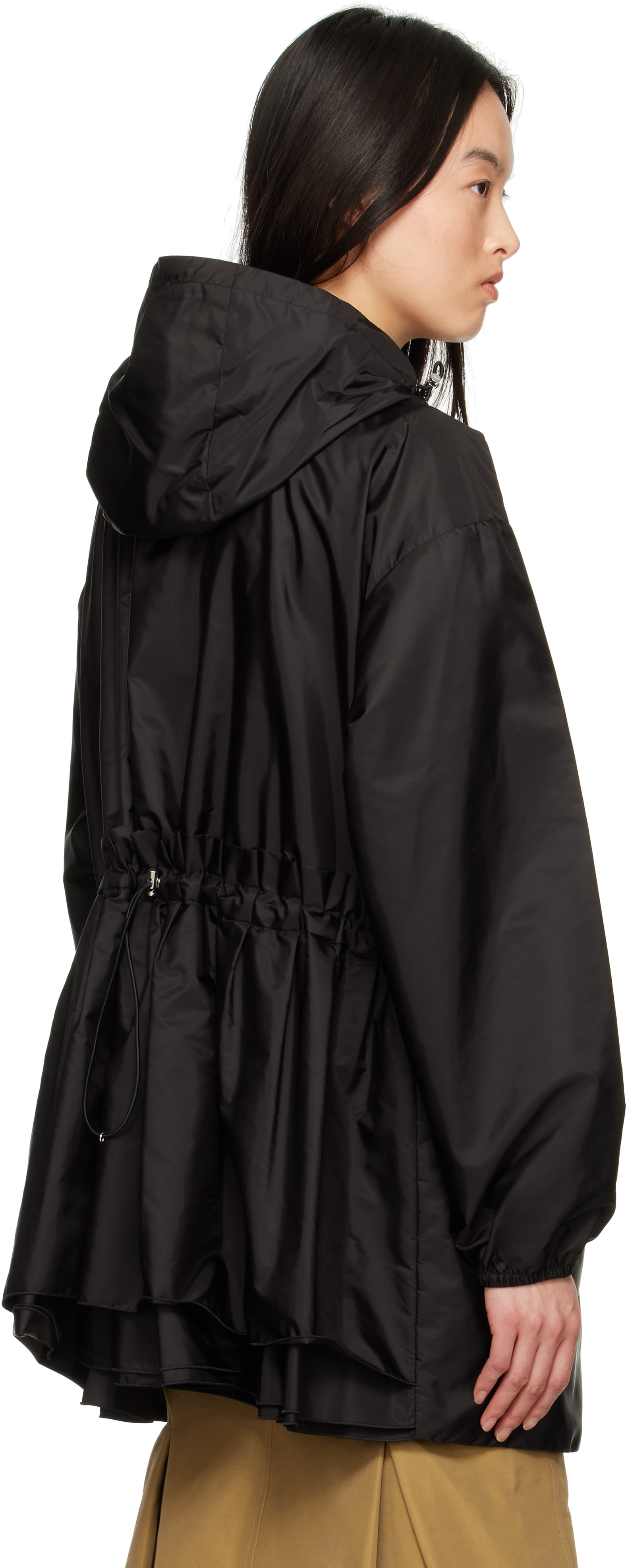 Moncler - Blouson Wete noir à capuche