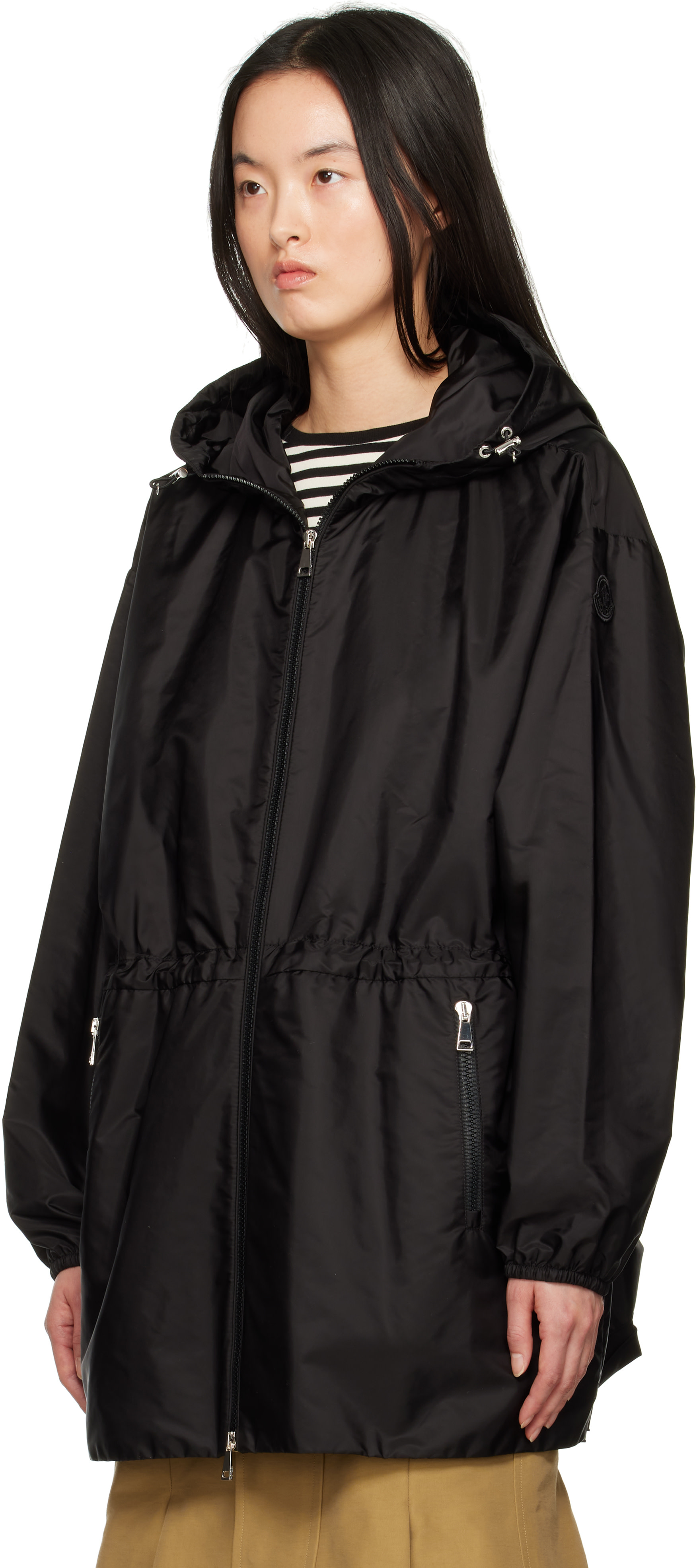 Moncler - Blouson Wete noir à capuche