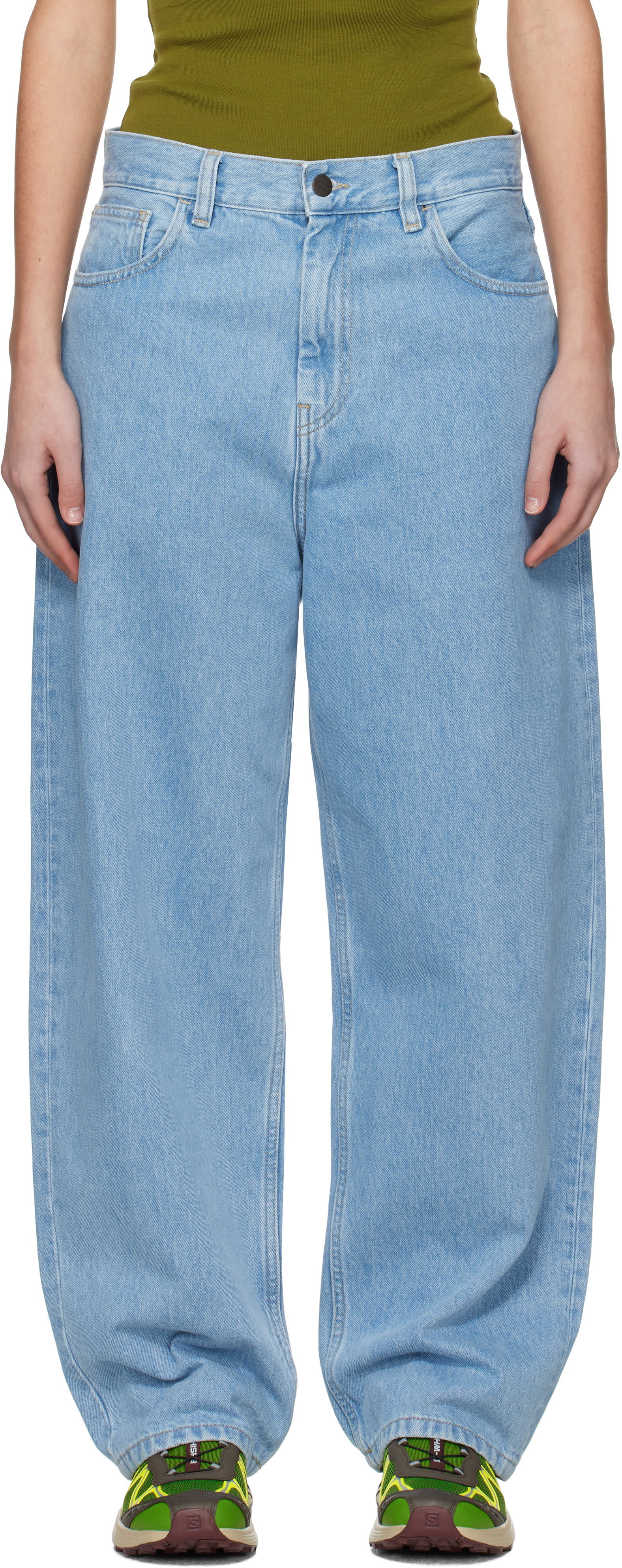 【未使用】carhartt brandon パンツ　ジーンズ　ブルー　m Carhartt Work In Progress: ブルー Brandon ジーンズ | SSENSE 日本