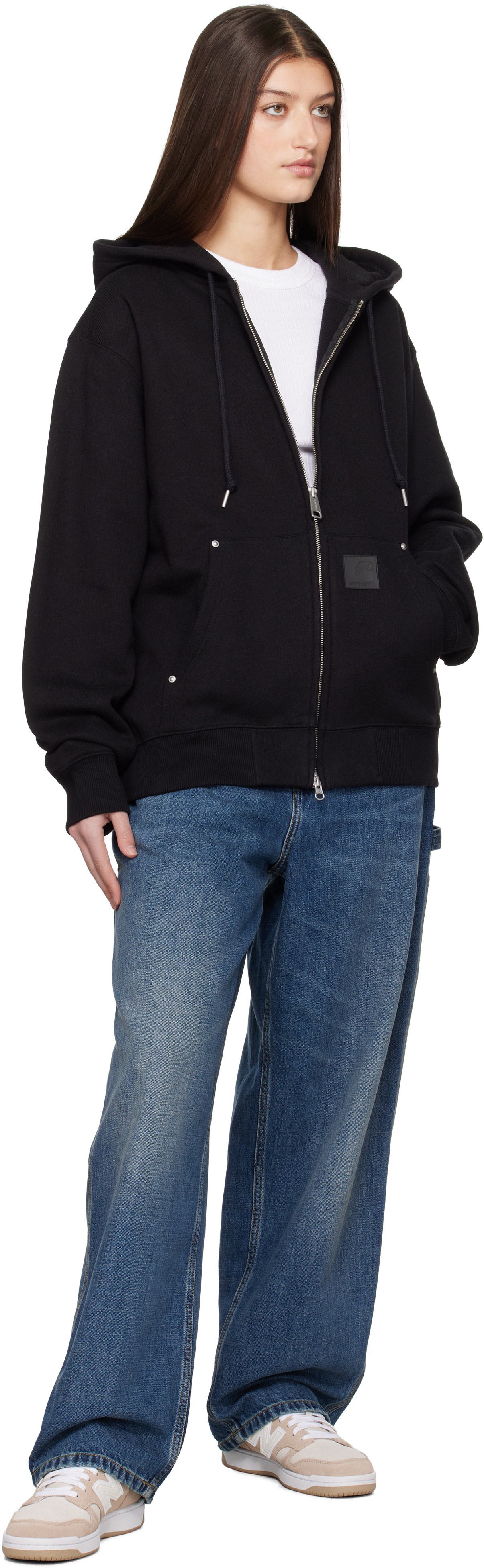 Carhartt Work In Progress: Black Eldon Hoodie | SSENSE