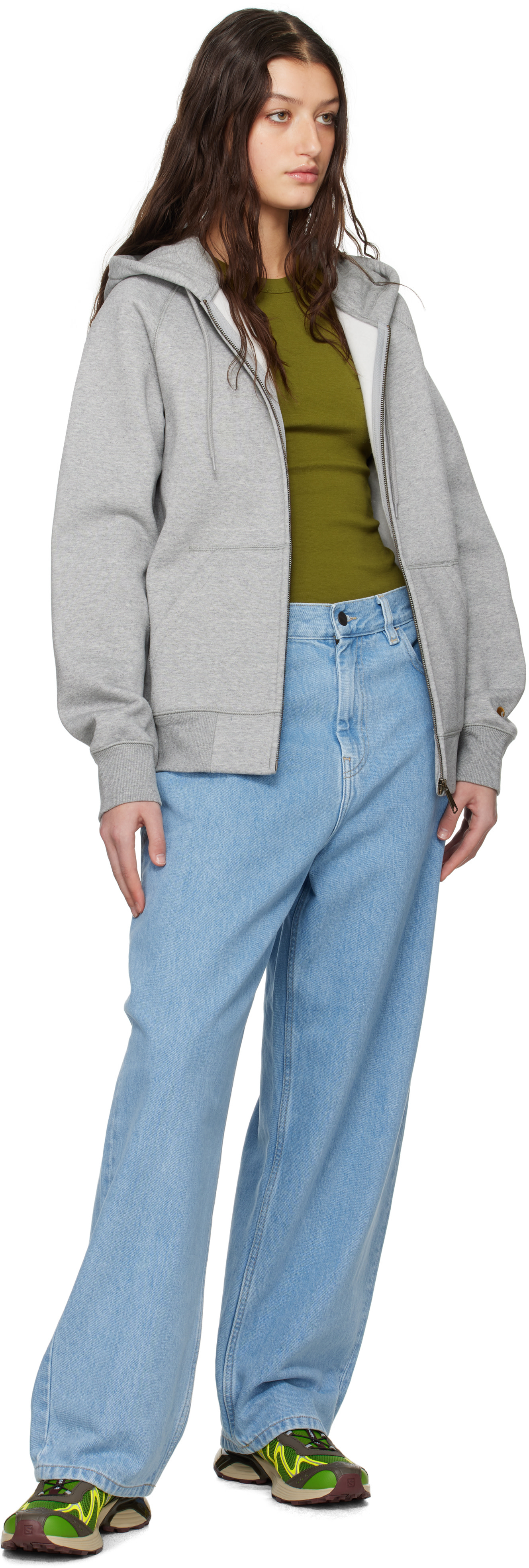 Carhartt Work In Progress - Pull à capuche gris - Chase