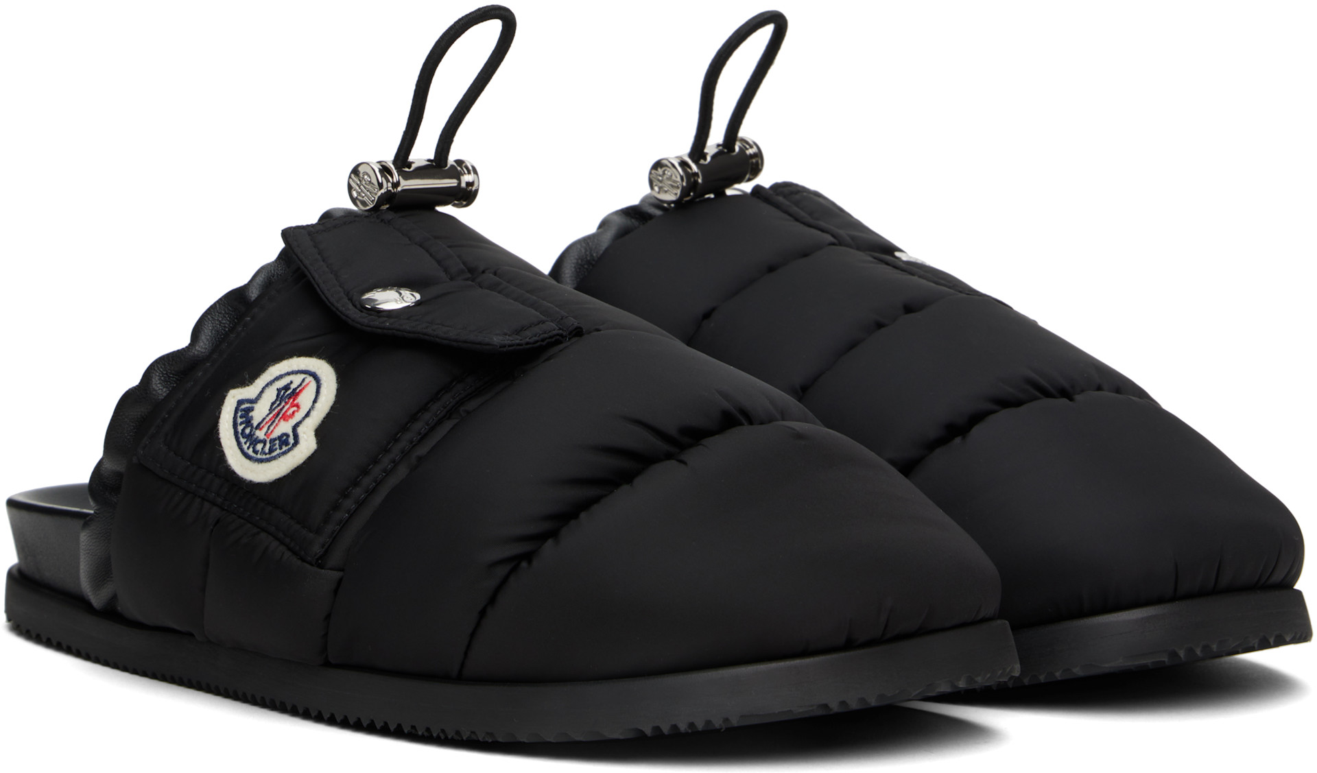 Moncler - 블랙 몬 포켓 슬리퍼