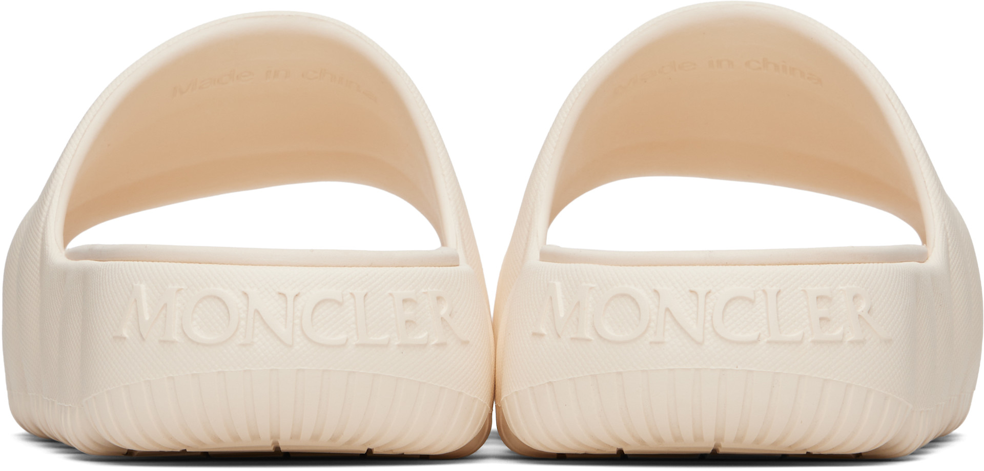 Moncler - 오프 화이트 릴로 퀼팅 EVA 슬라이드 샌들