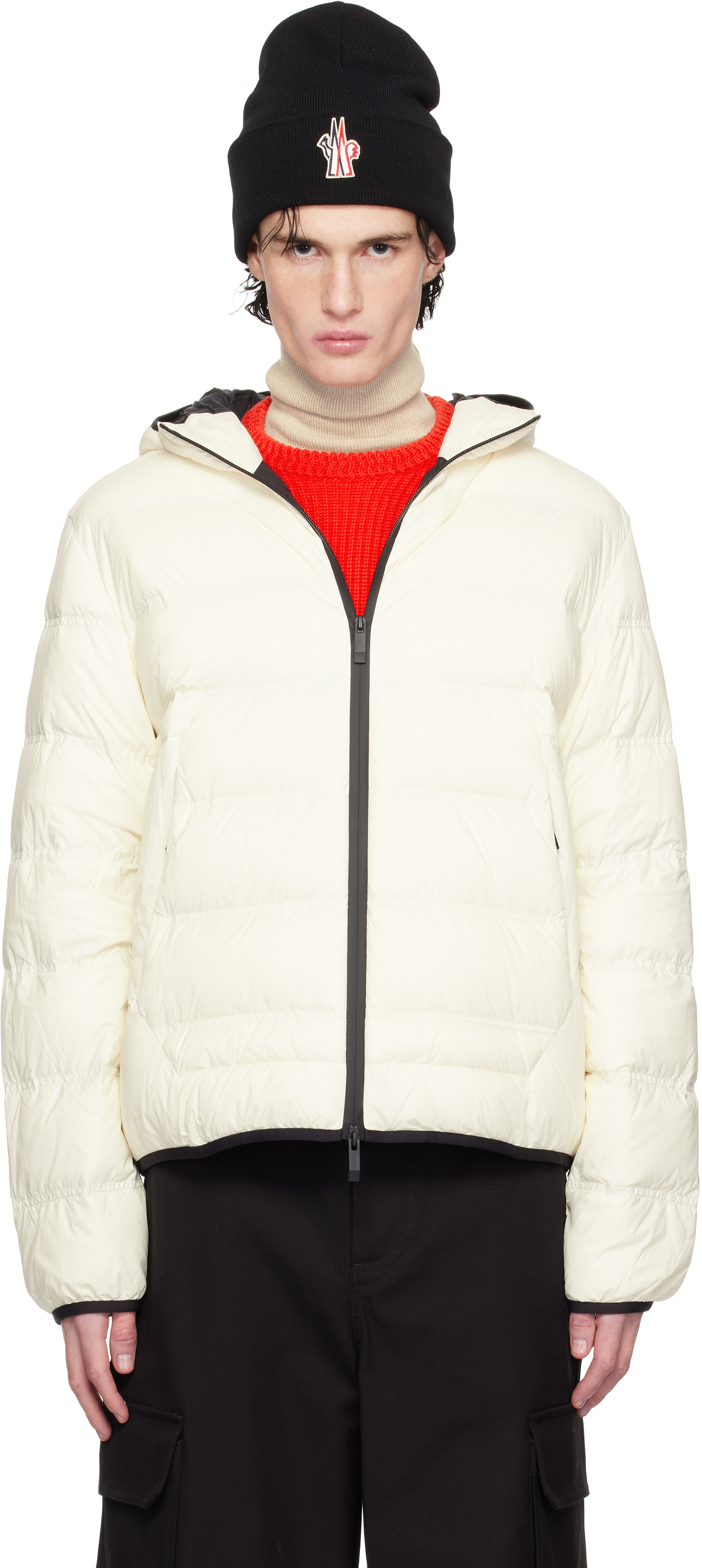 Moncler: Off-White Gardy Down Jacket | SSENSE