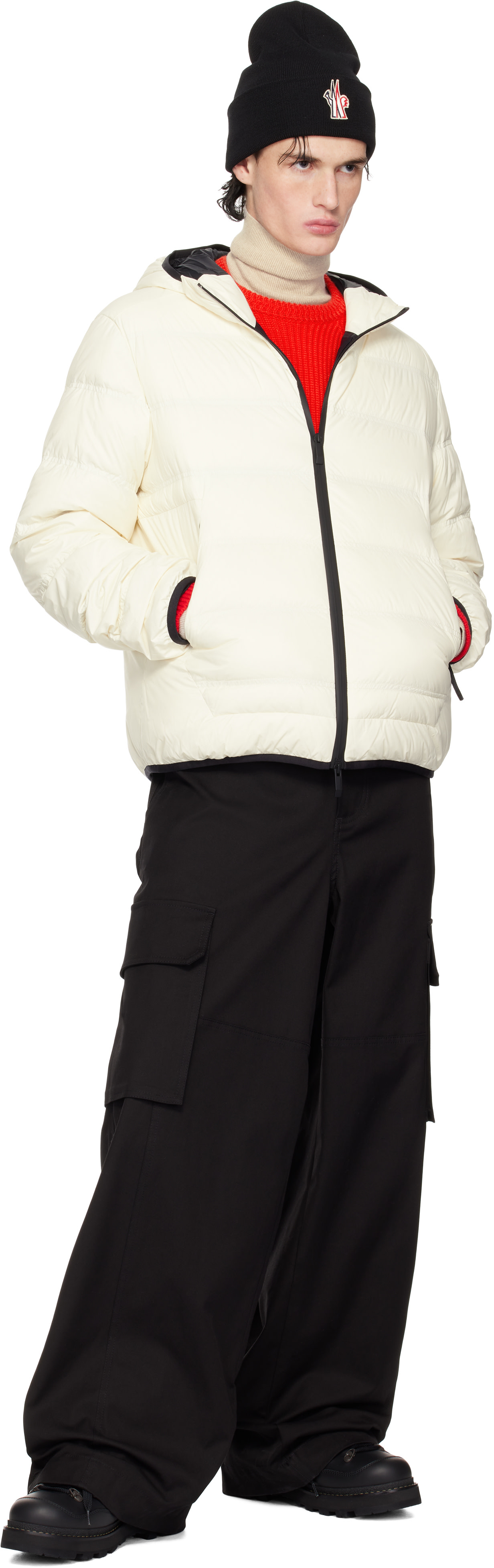 MONCLER ナイロンジャケット ウィンドブレーカー オフホワイト 29574250_58528532_600.jpg