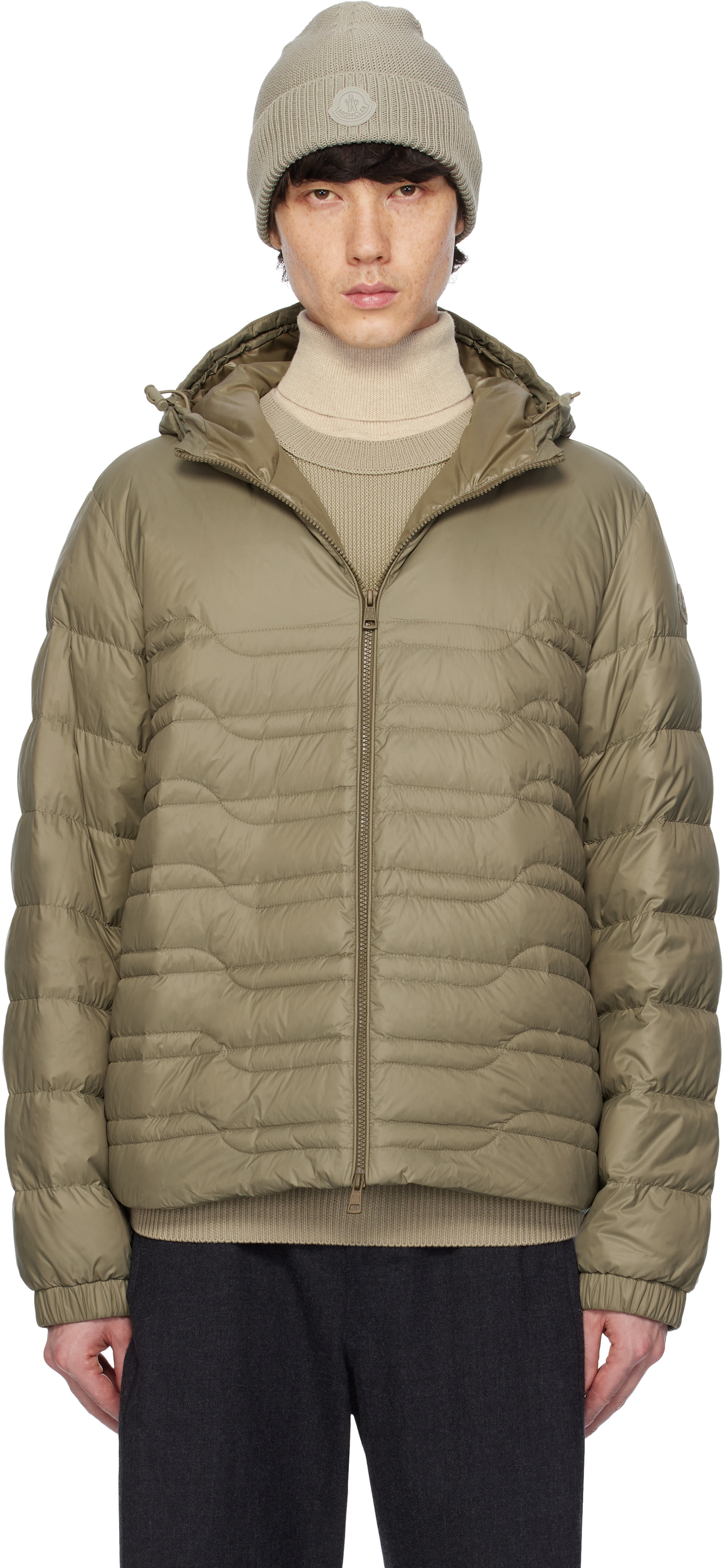 Moncler - 카키 CP 아치비오 크레아티보 알레소 다운 재킷