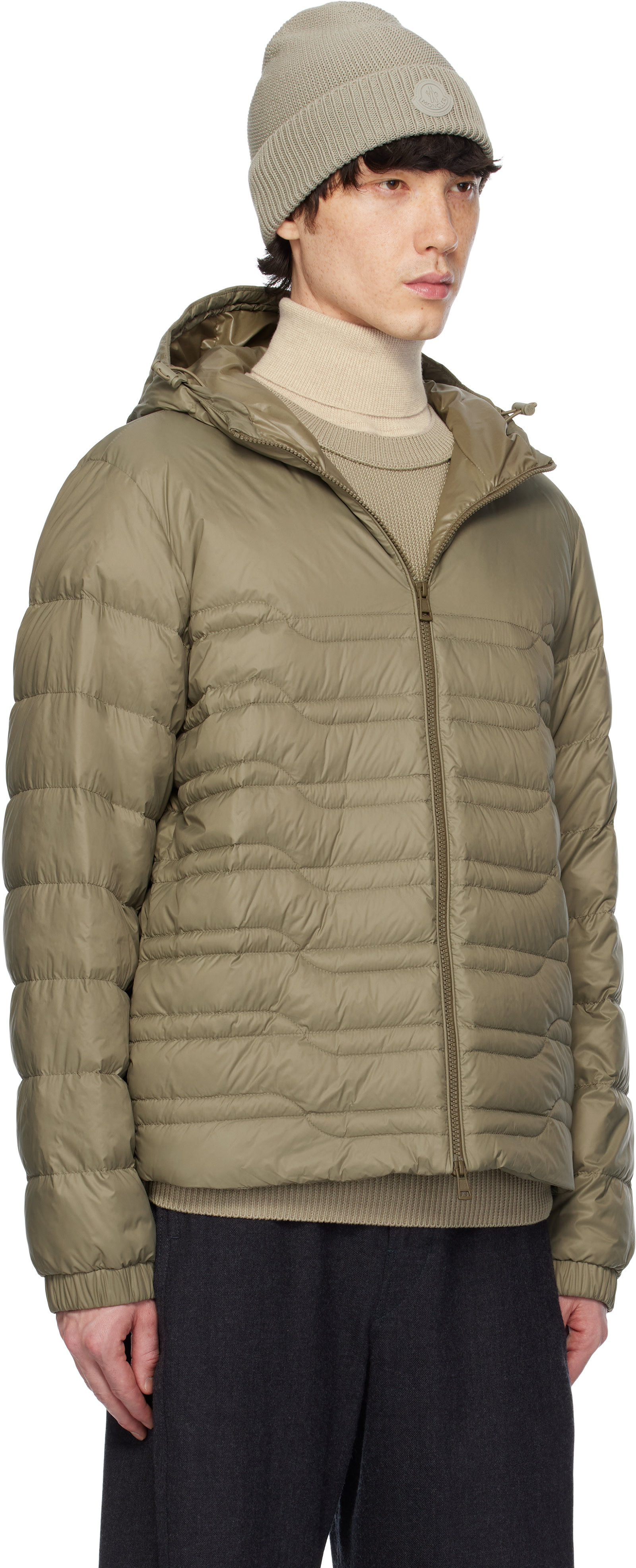 Moncler - 카키 CP 아치비오 크레아티보 알레소 다운 재킷