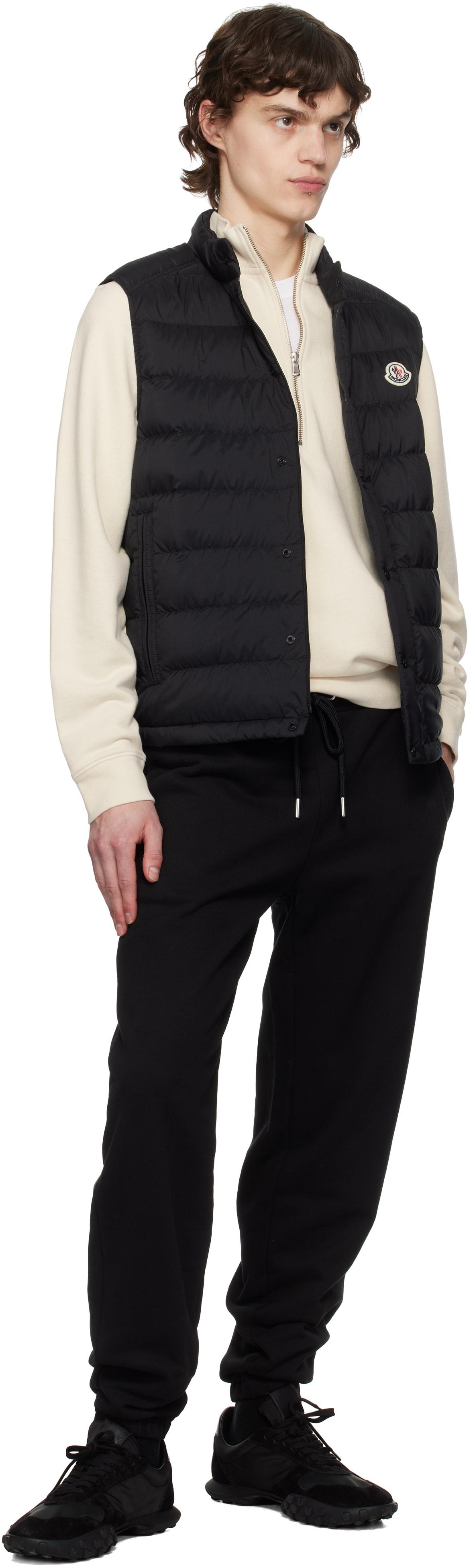 Moncler - 블랙 바르트 다운 베스트