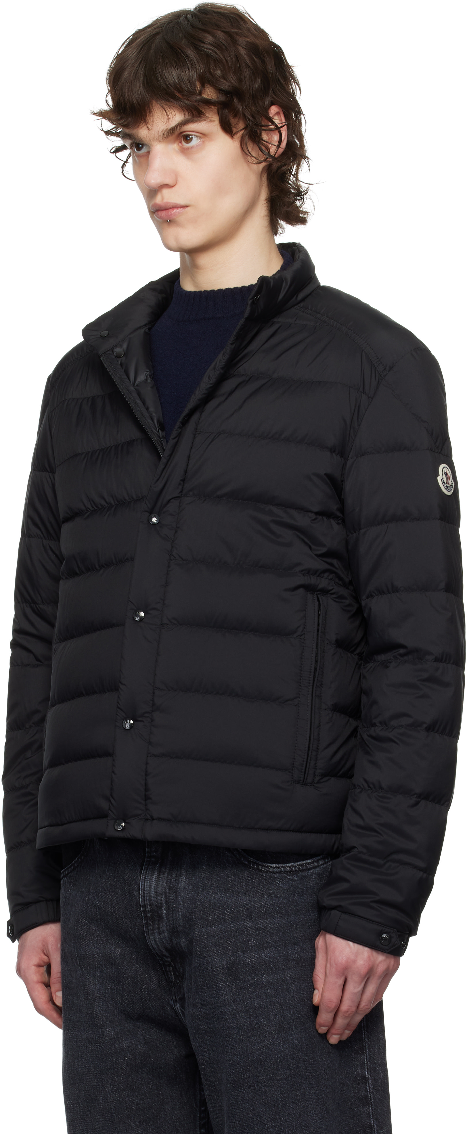 Moncler - 블랙 셀브스 쇼트 다운 재킷