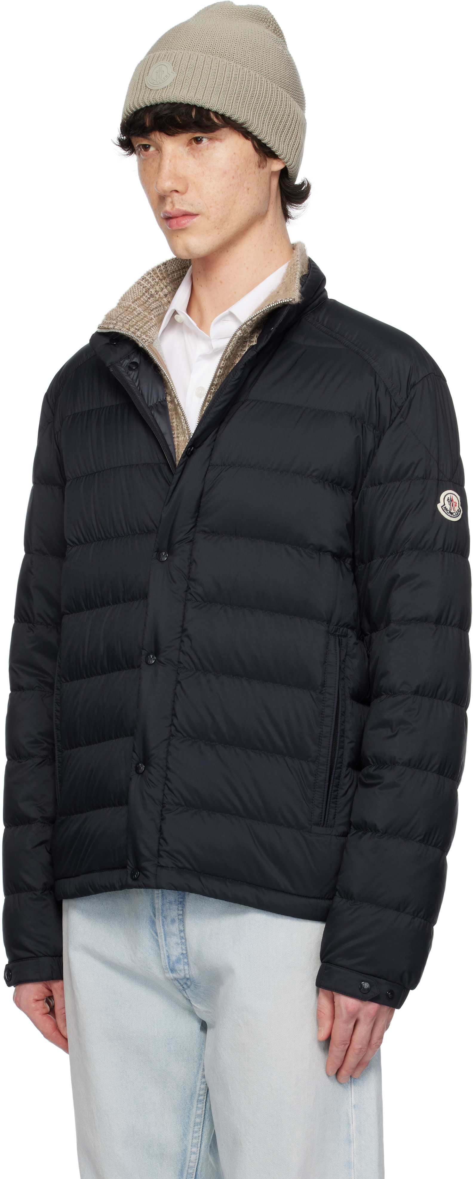 Moncler - 네이비 셀브스 쇼트 다운 재킷