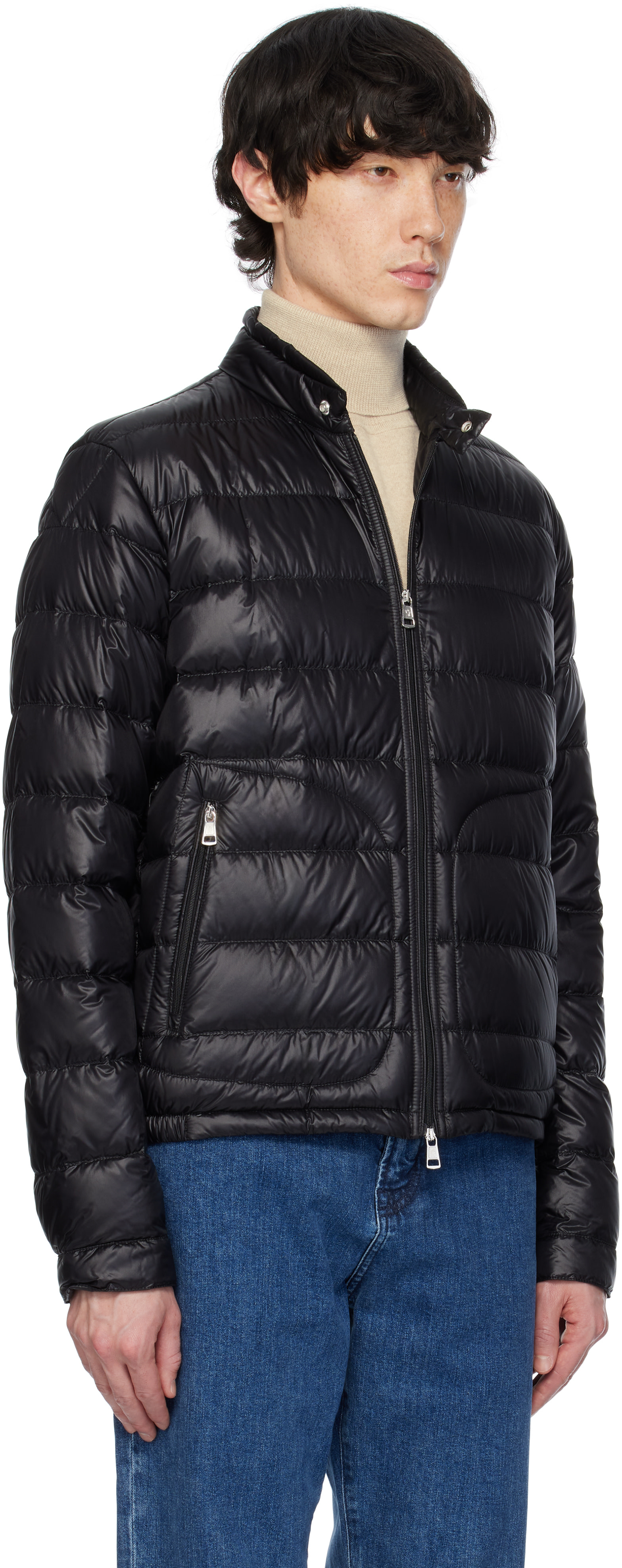 Moncler - 블랙 아코루스 쇼트 다운 재킷