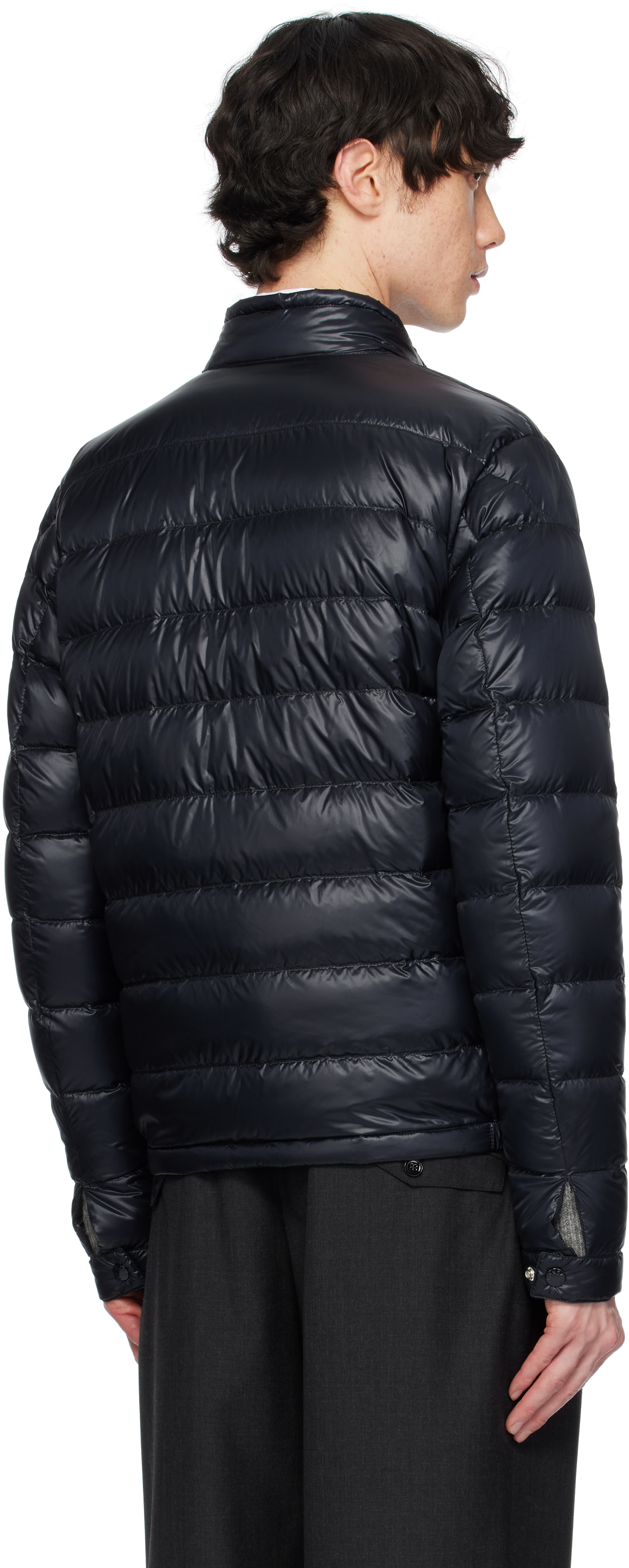 Moncler - 네이비 아코루스 쇼트 다운 재킷