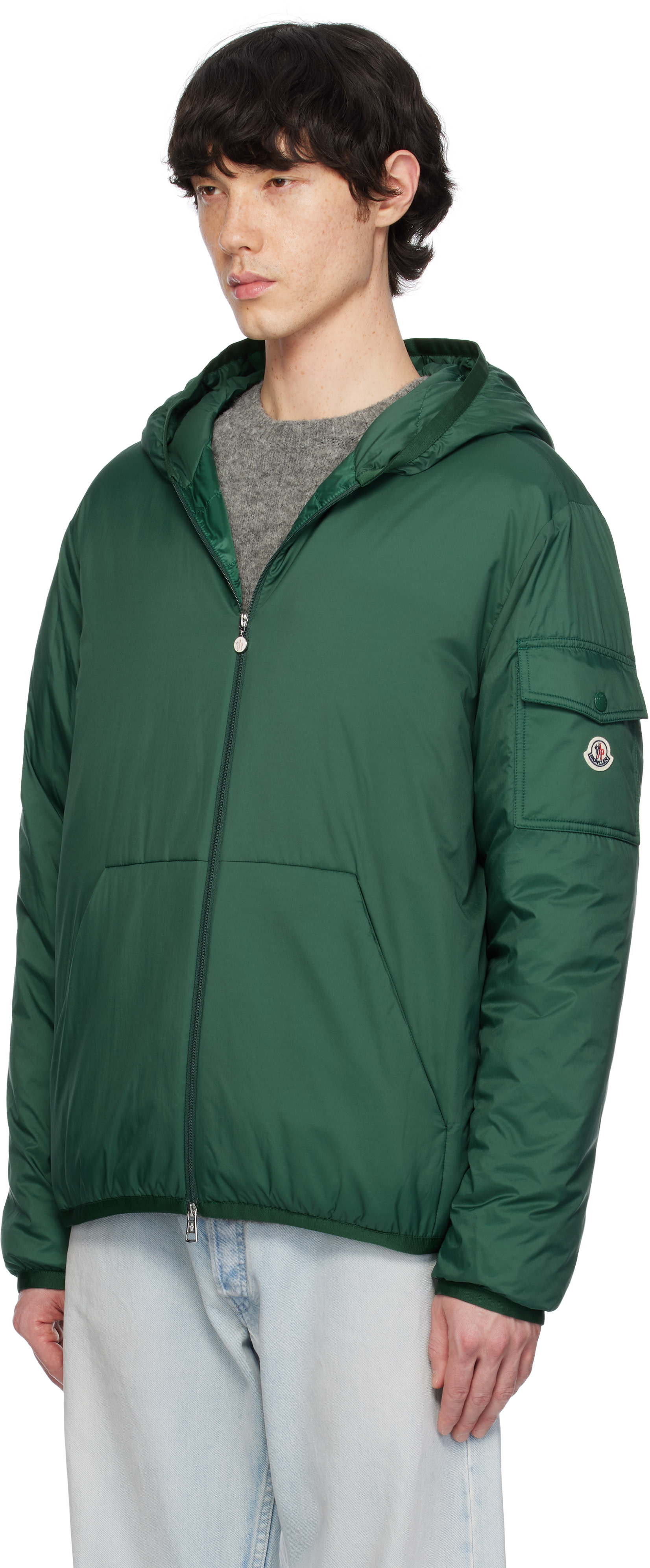 MONCLER BARRHORN ボア付 極暖ダウン ダークオリーブグリーン M Olive Green Moncler Maya Matte Short Down Jacket - Short Down