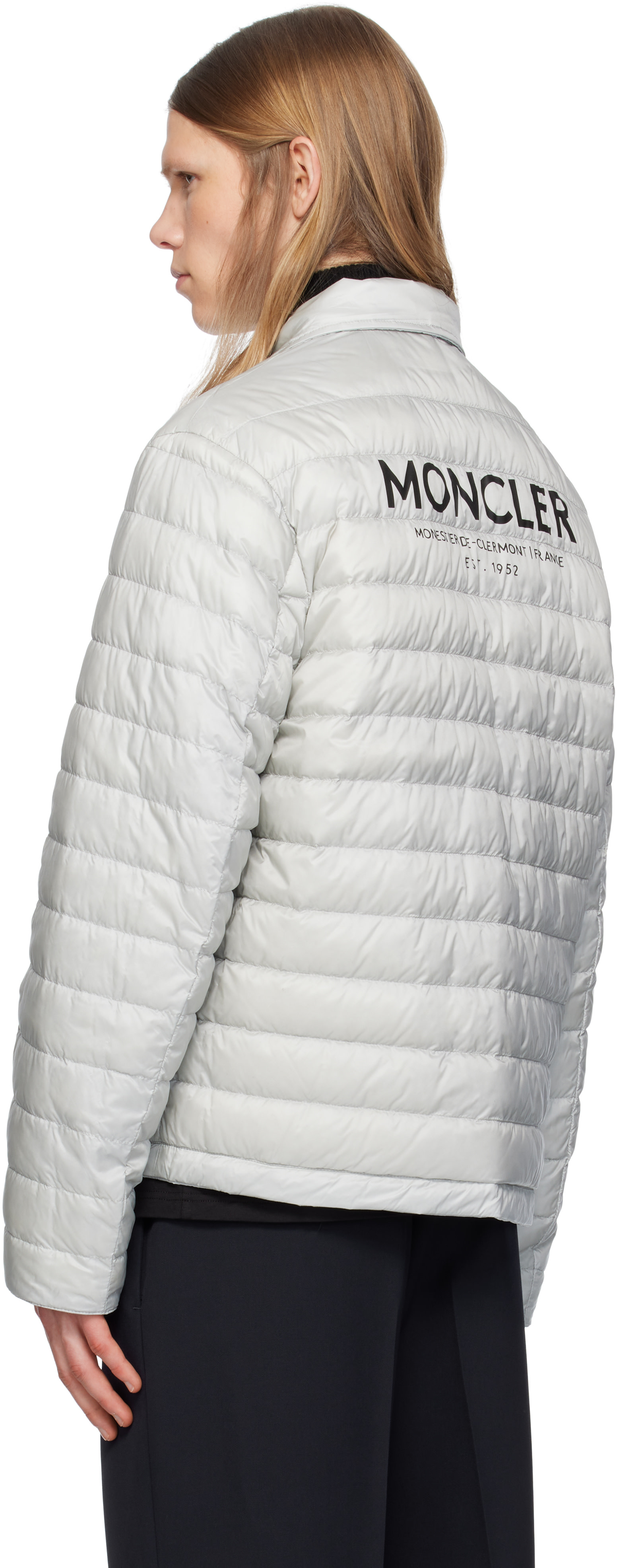 Moncler - 그레이 리버서블 시돈 다운 셔츠