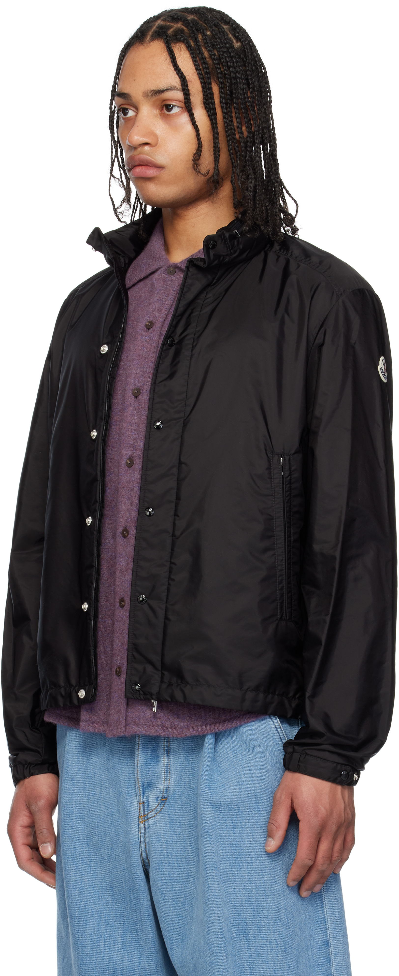 MONCLER HOSHI nylon jacket ナイロンジャケット Black Nylon Jacket - Moncler Grenoble - Men | WE IN STYLE