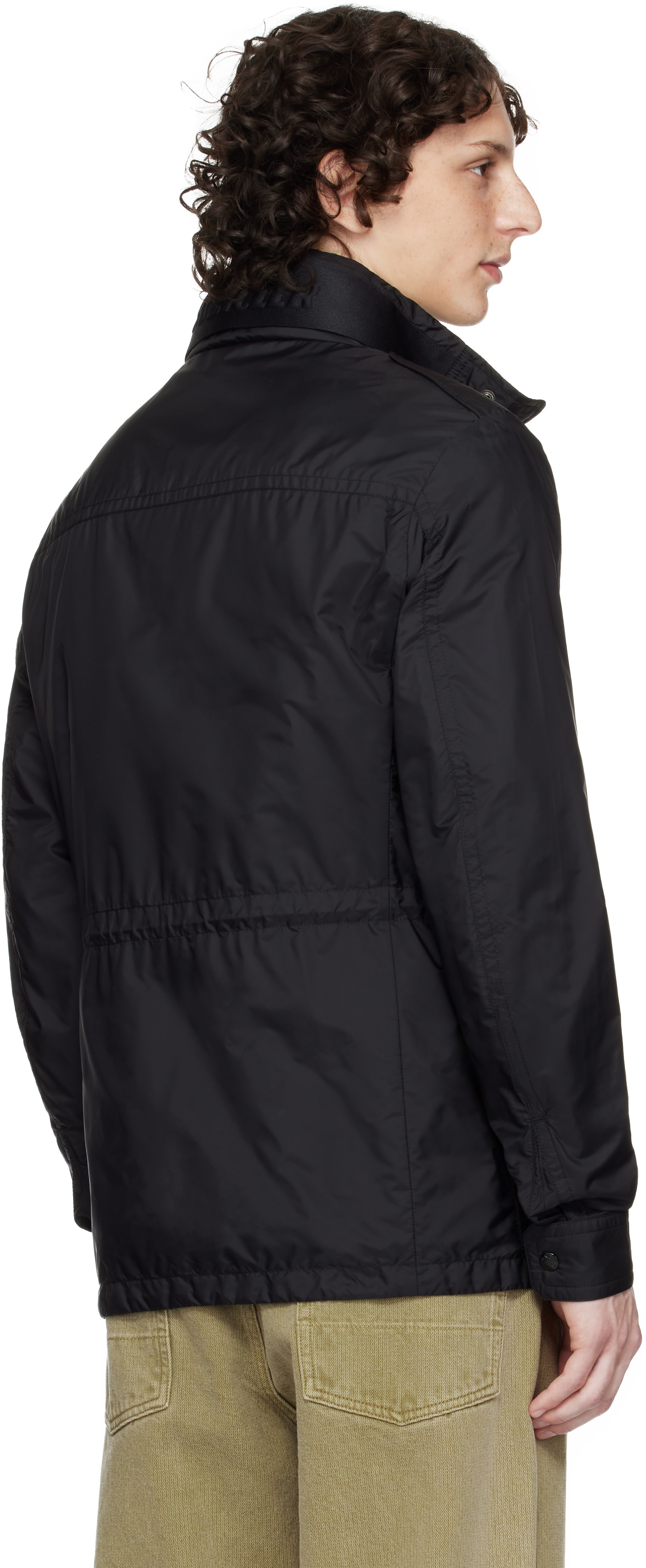 Moncler: Black Lez Water-Repellent Field Jacket | SSENSE