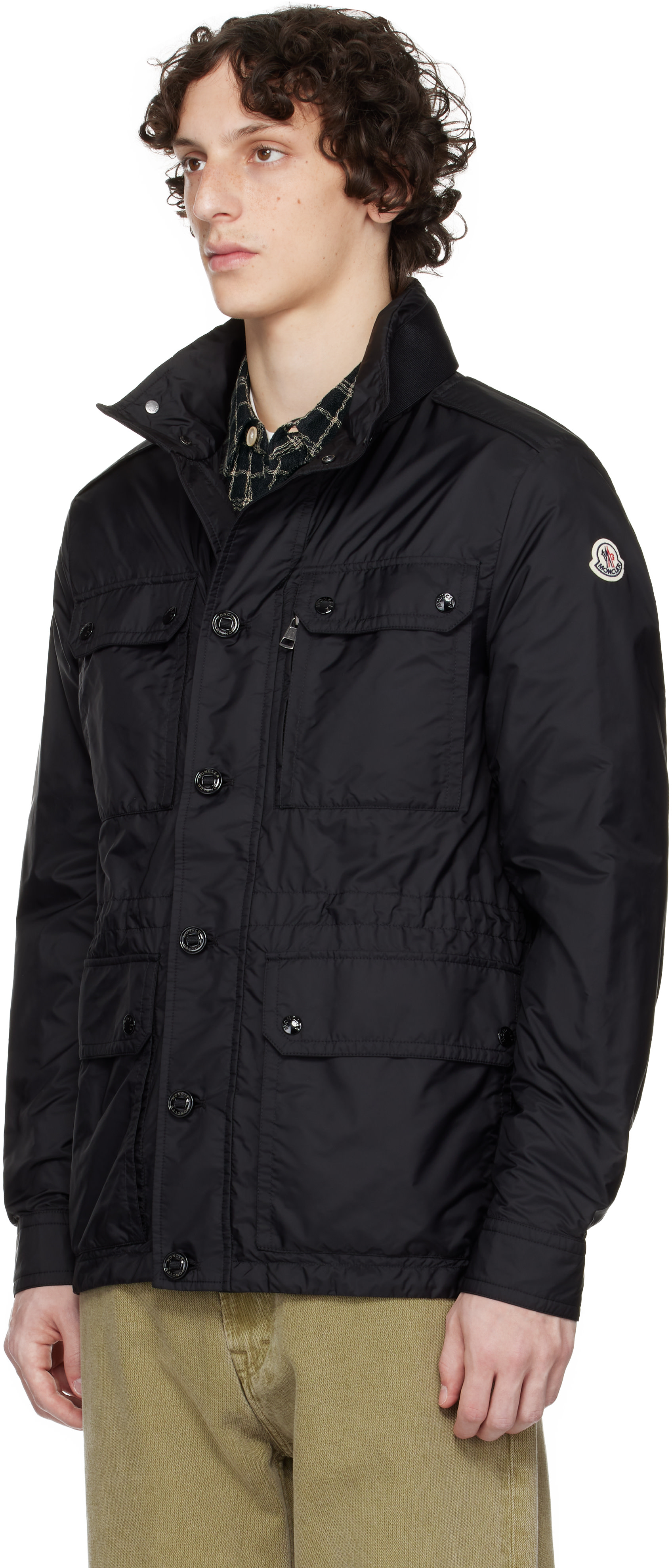 Moncler: Black Lez Water-Repellent Field Jacket | SSENSE Canada