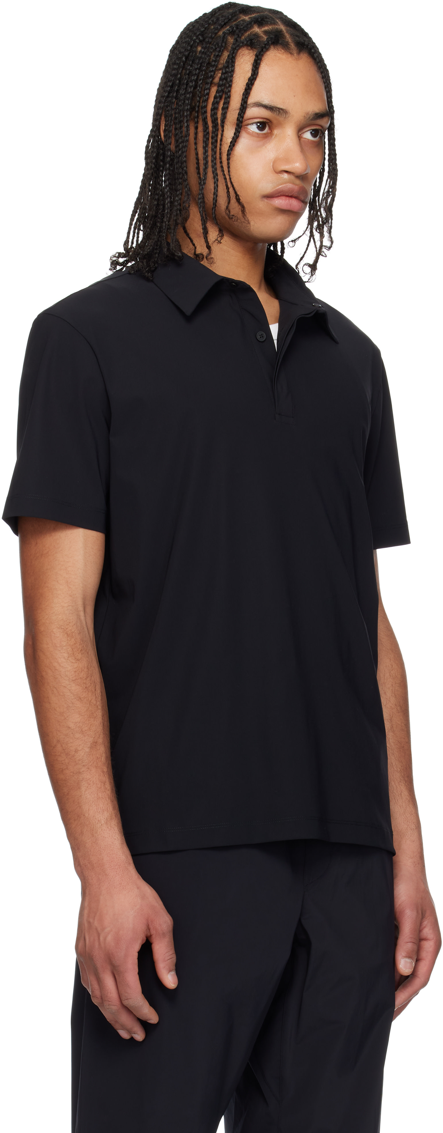 Moncler - Black Logo Patch Polo
