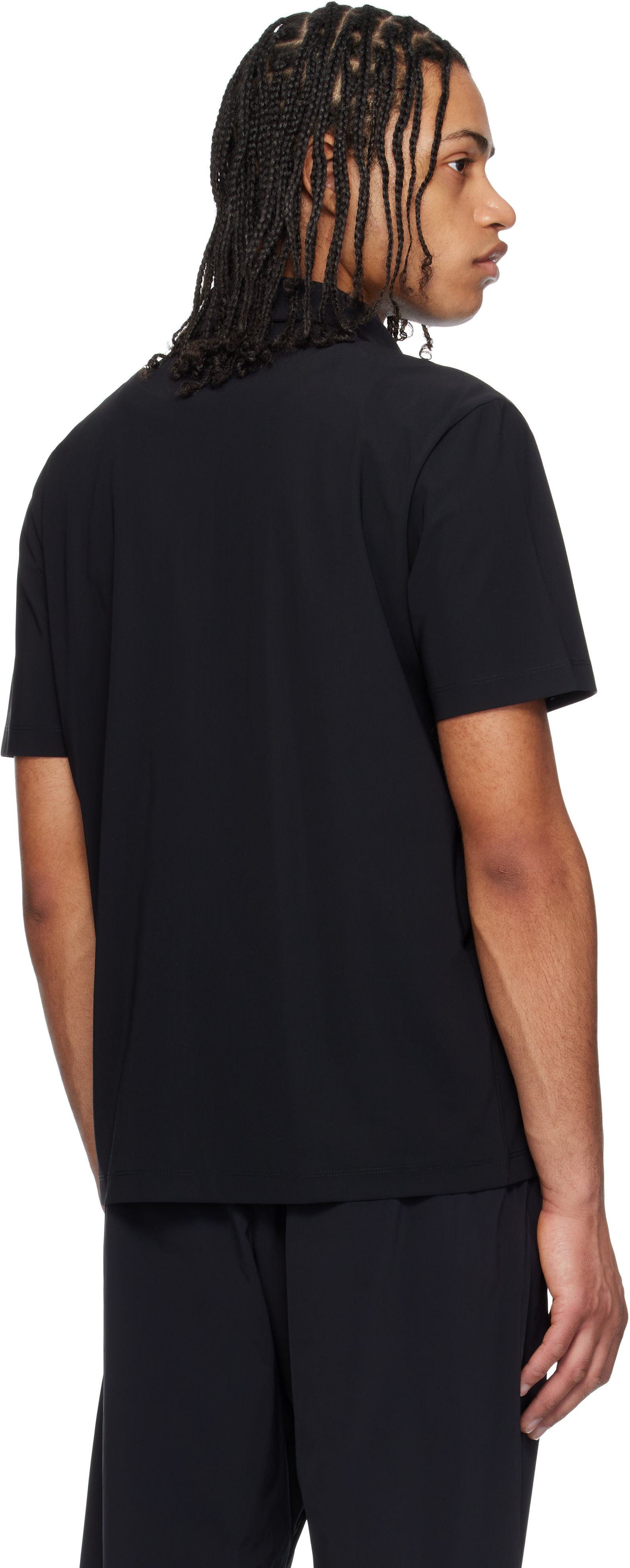 Moncler - Black Logo Patch Polo