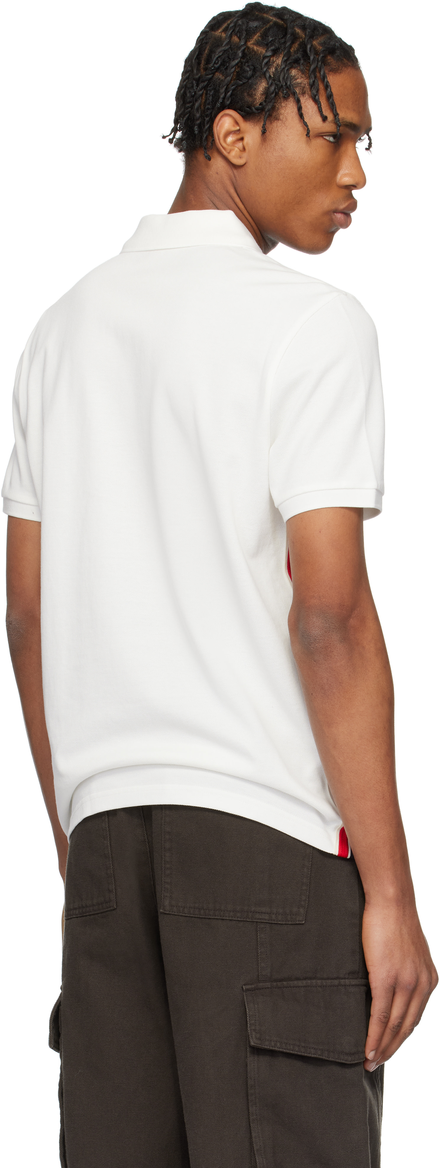 Moncler: White Archivio SS Polo | SSENSE