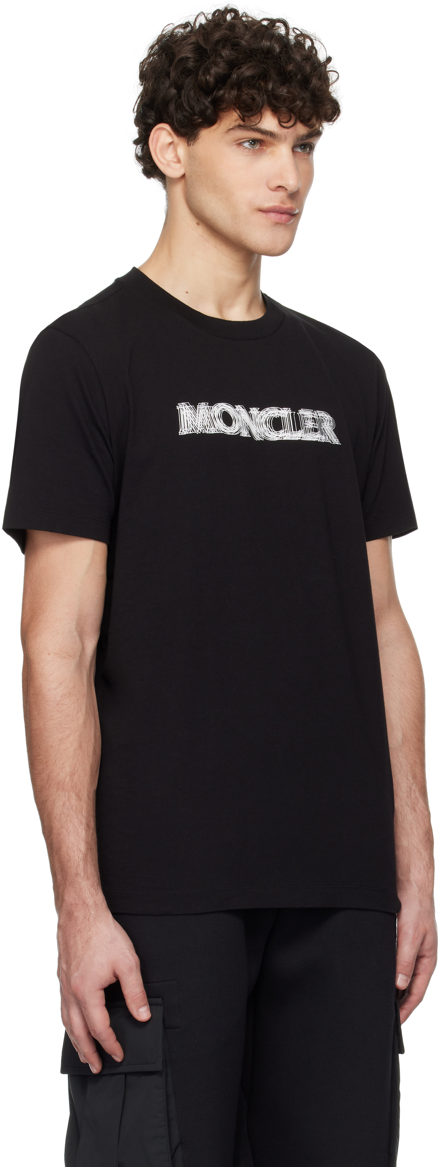 Moncler - ブラック S/S Tシャツ