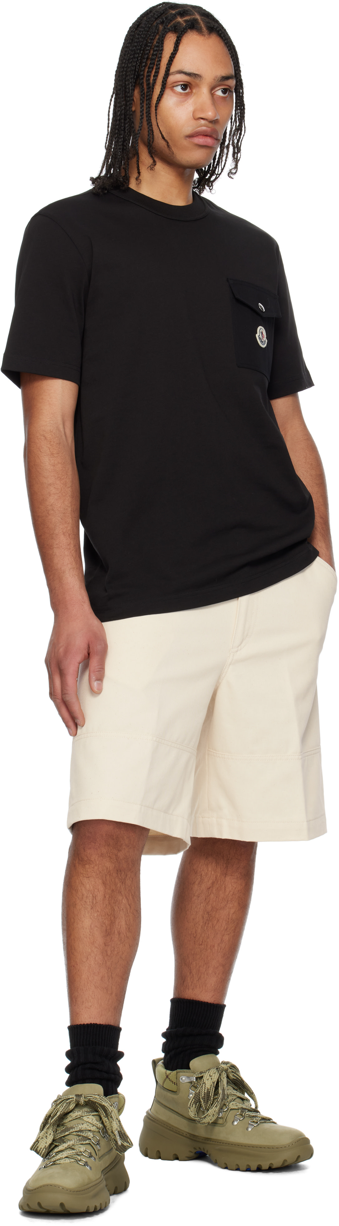 Moncler: Black Archivio SS T-shirt | SSENSE