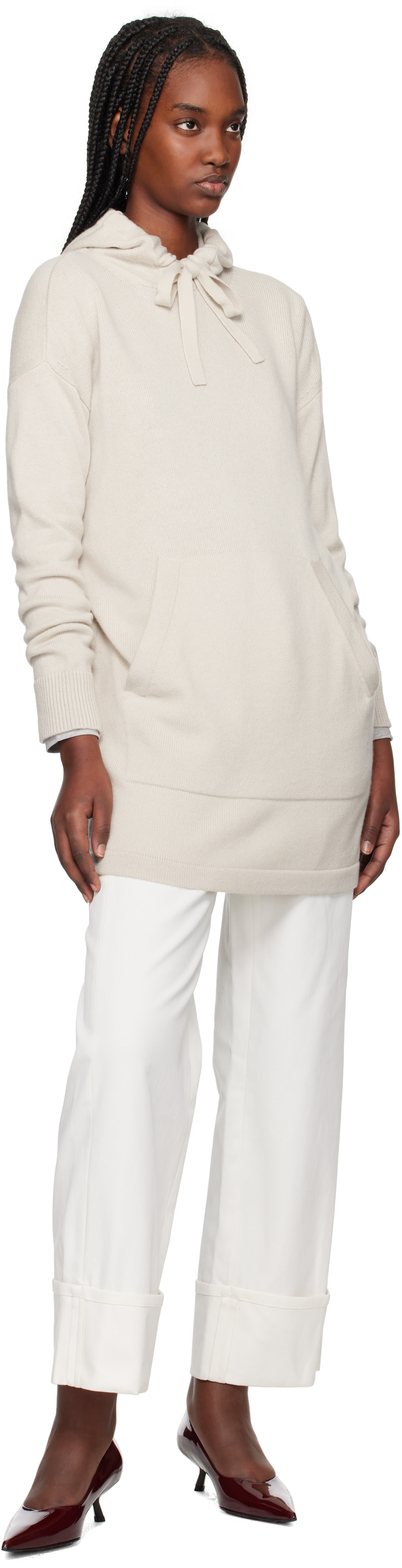 Max Mara - Robe courte Fiaba beige - 'S