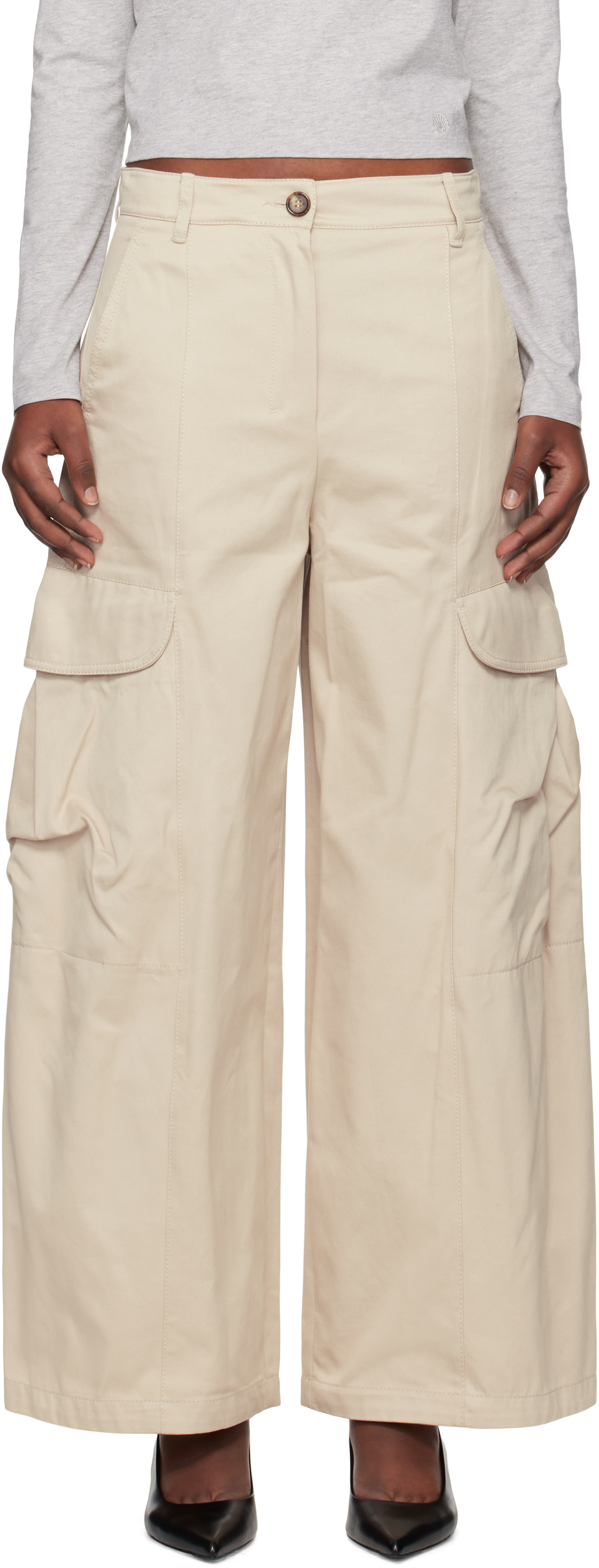 Max Mara - Pantalon Rosatea beige - 'S