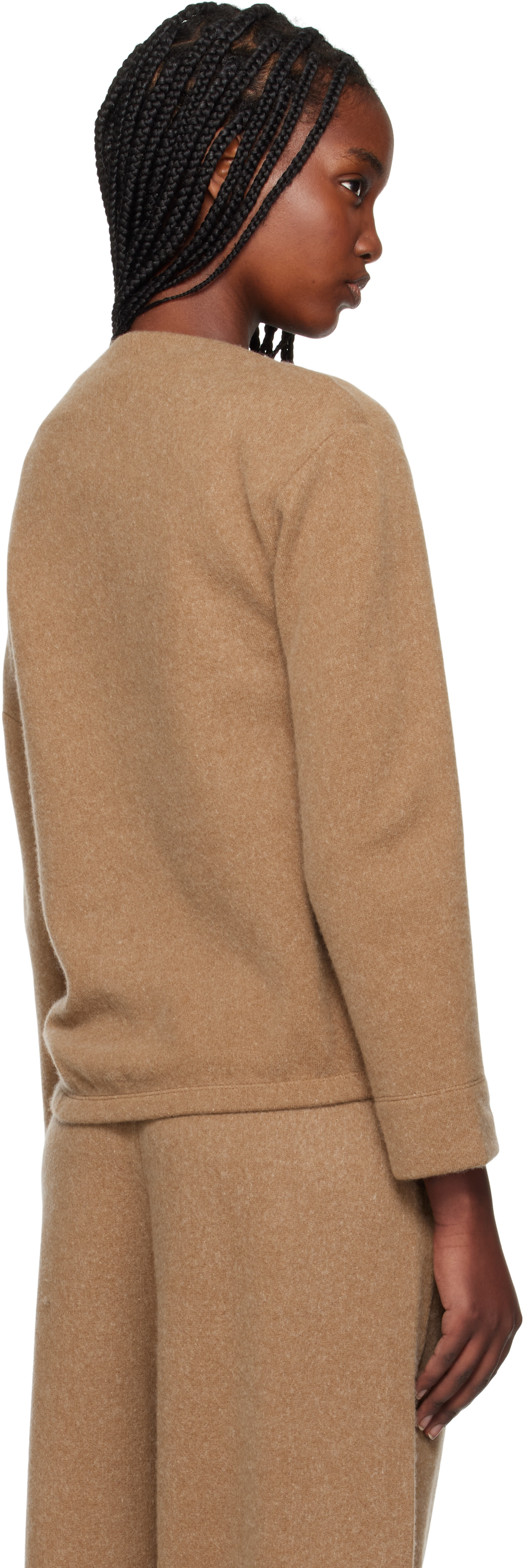 Max Mara - Pull molletonné Oxa brun clair