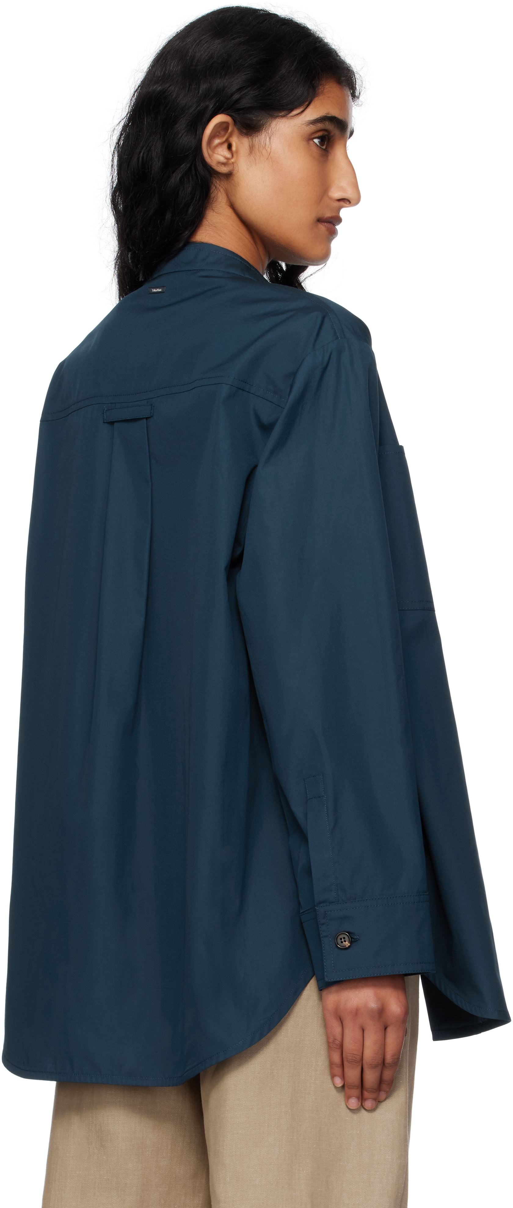 Max Mara - Chemise Doris bleu marine