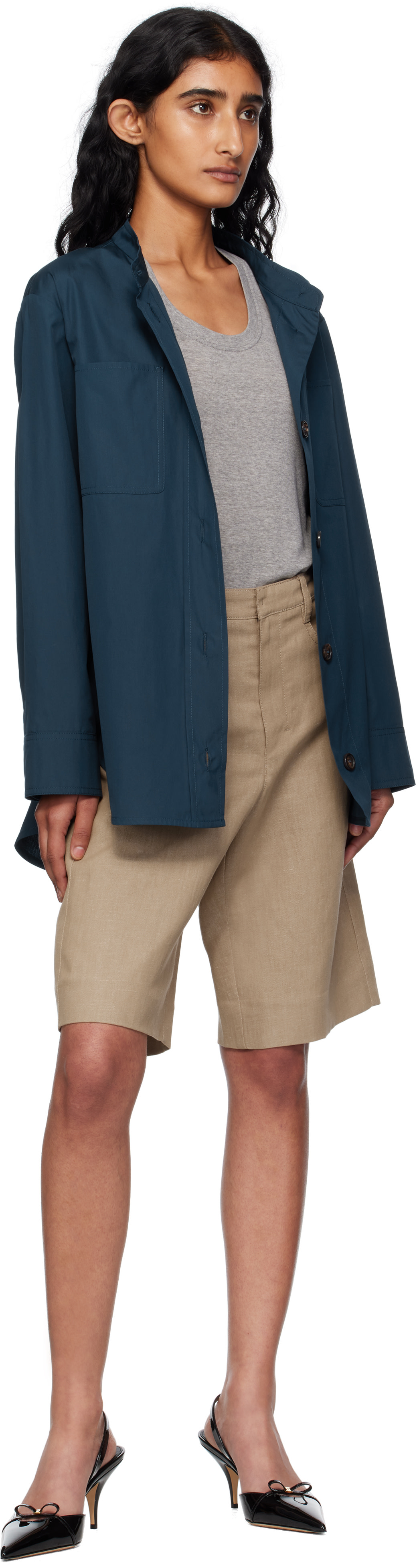 Max Mara - Chemise Doris bleu marine