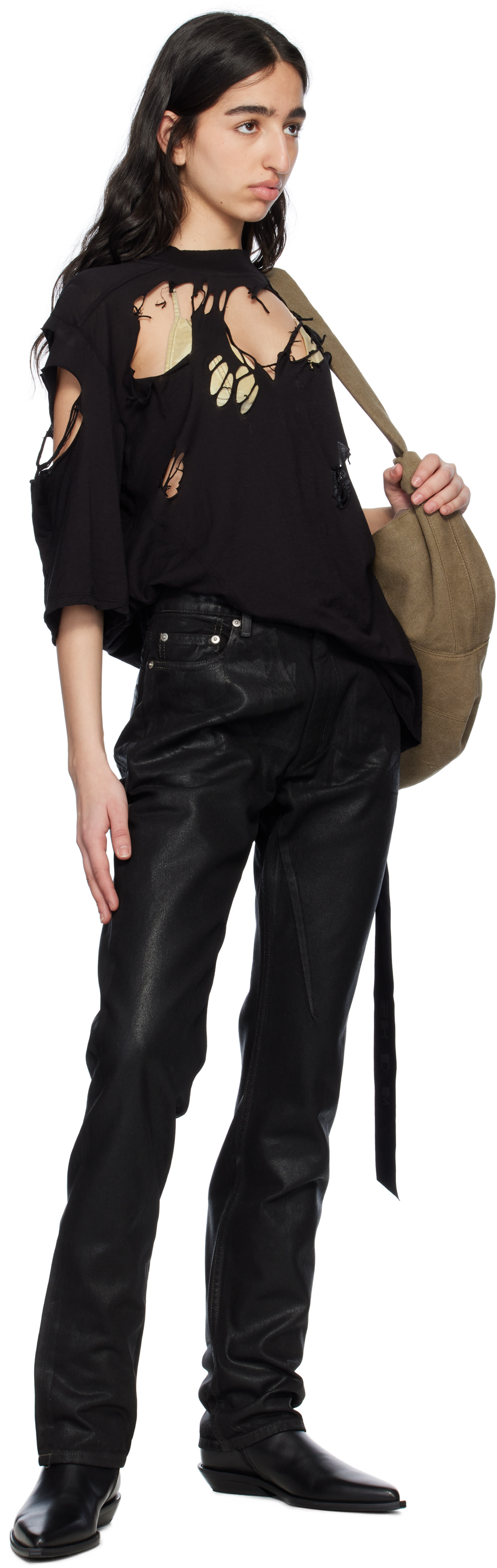 Rick Owens DRKSHDW: Black Hollywood Granbury Jeans | SSENSE