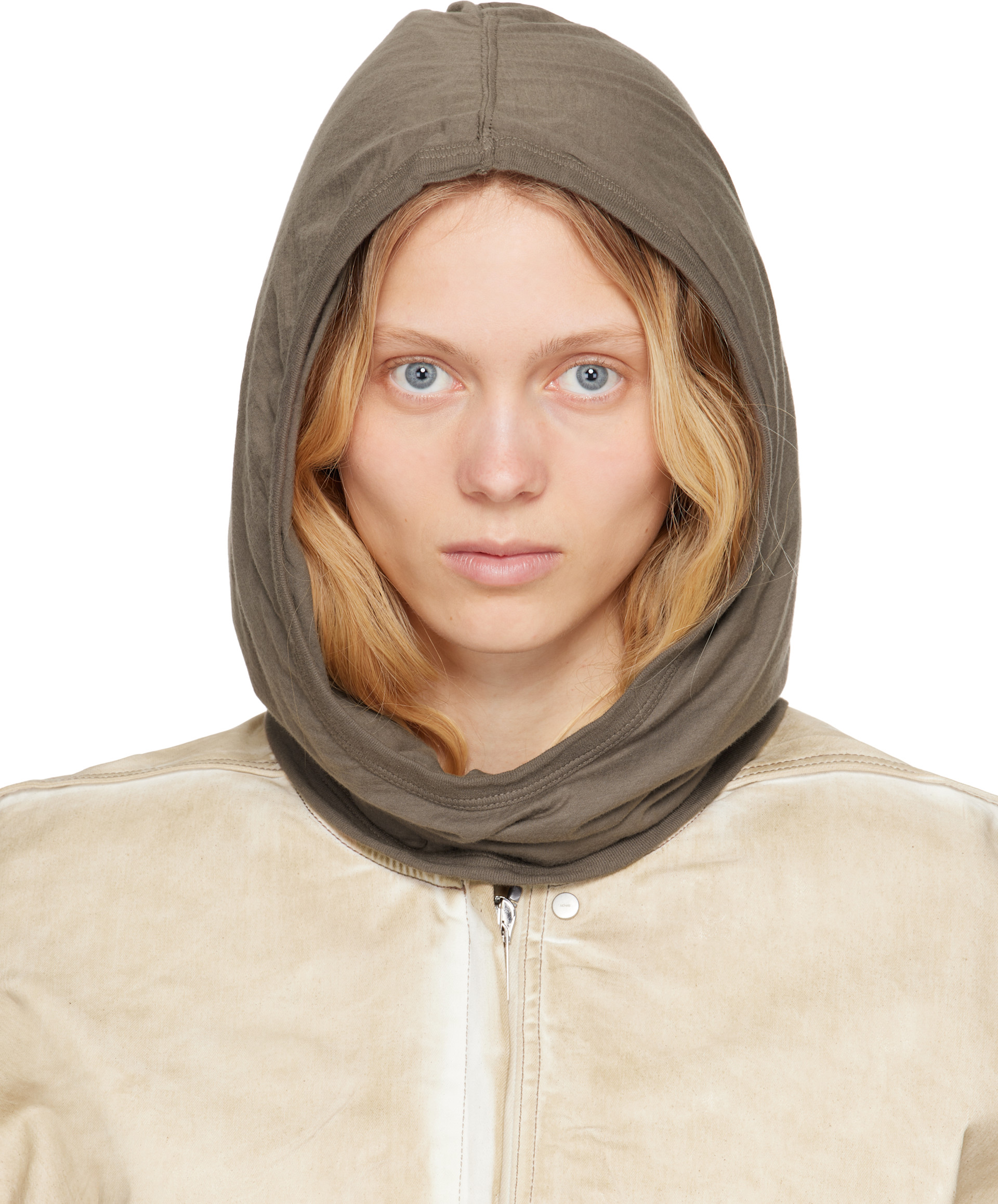 Rick Owens DRKSHDW: グレー Hollywood Grace フード | SSENSE 日本