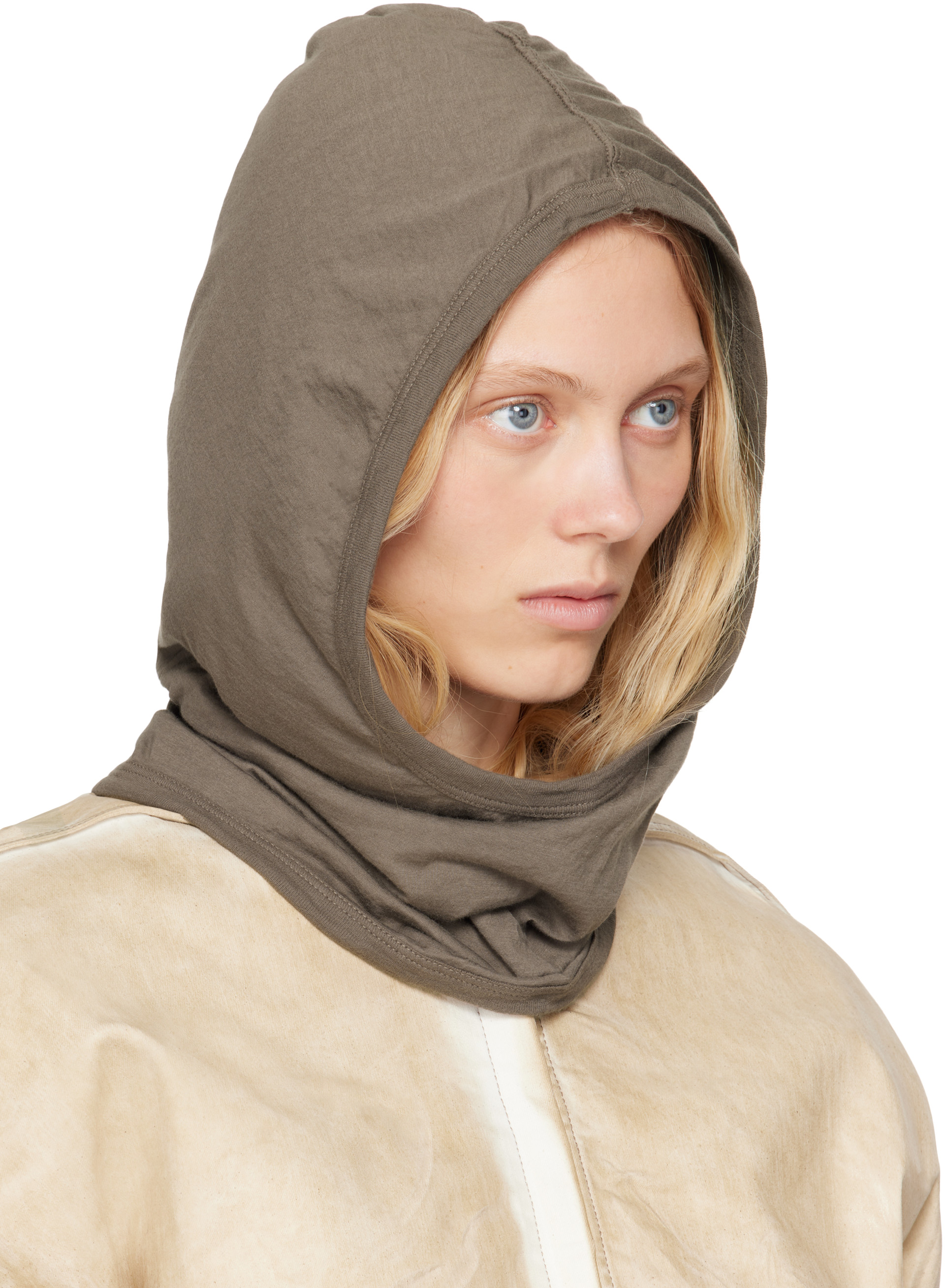 Rick Owens DRKSHDW: グレー Hollywood Grace フード | SSENSE 日本