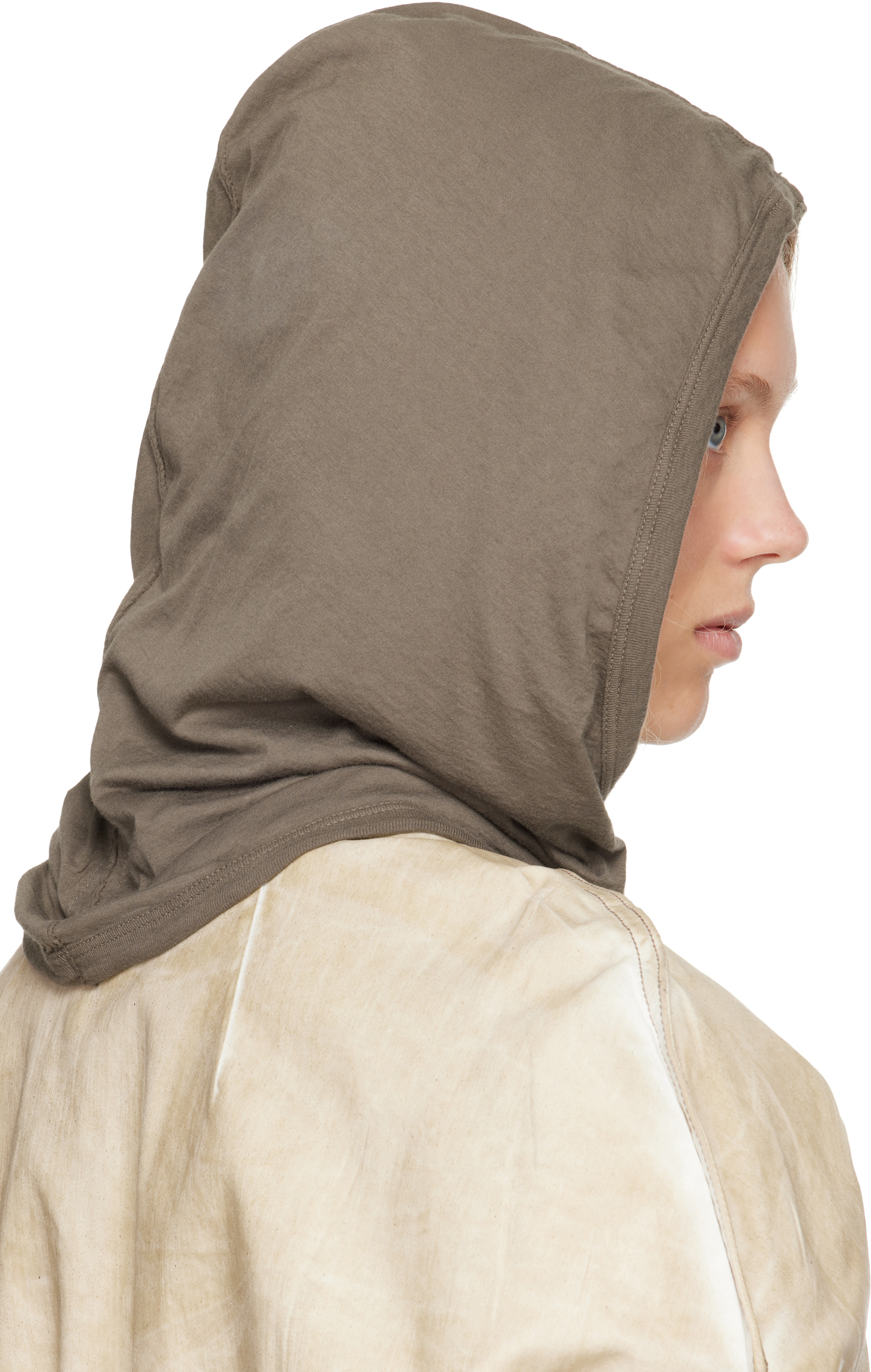 Rick Owens DRKSHDW: グレー Hollywood Grace フード | SSENSE 日本
