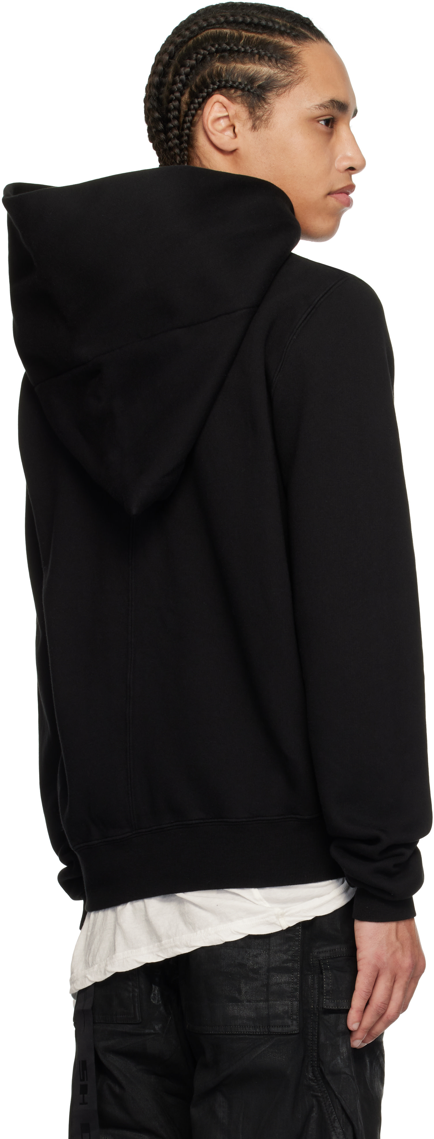 Rick Owens DRKSHDW: Black Hollywood Mountain Hoodie | SSENSE