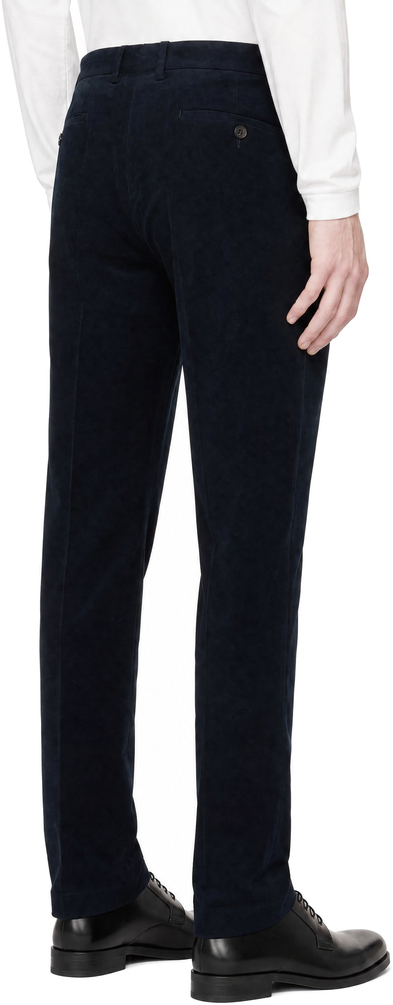 Sunspel - Navy Regular Fit Trousers
