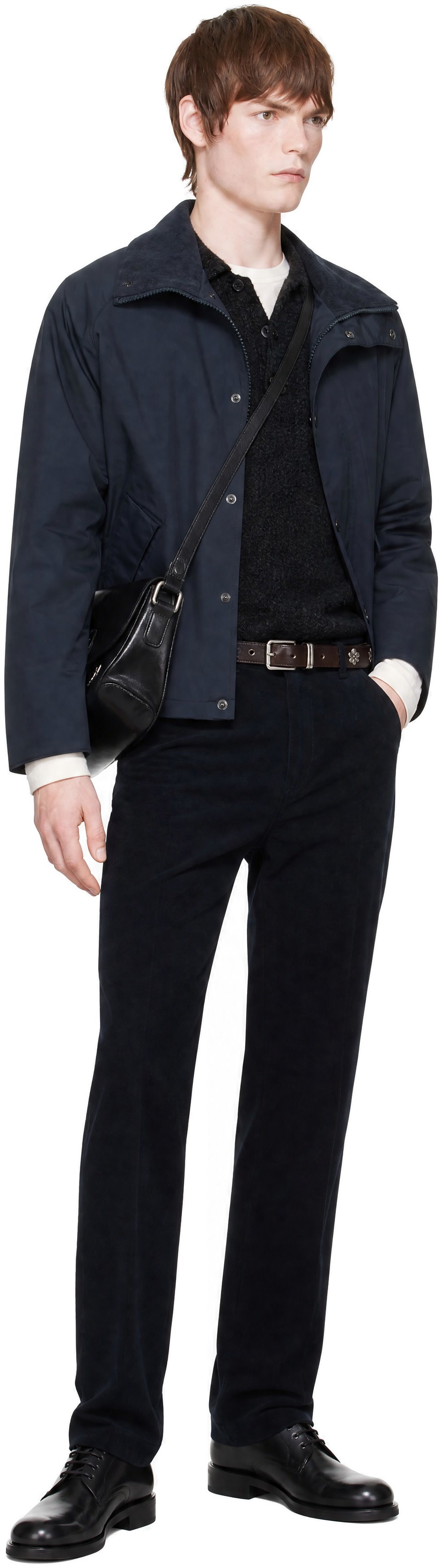 Sunspel - Navy Regular Fit Trousers