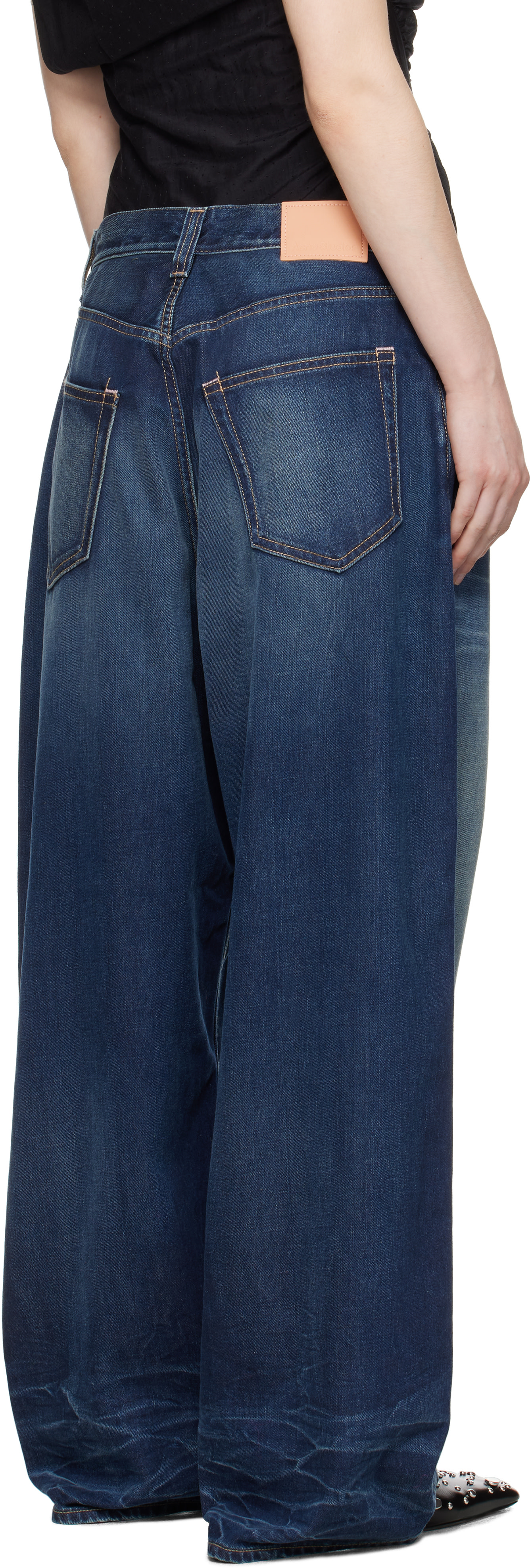 Acne Studios: Blue Super Baggy 2023F Jeans | SSENSE Spain