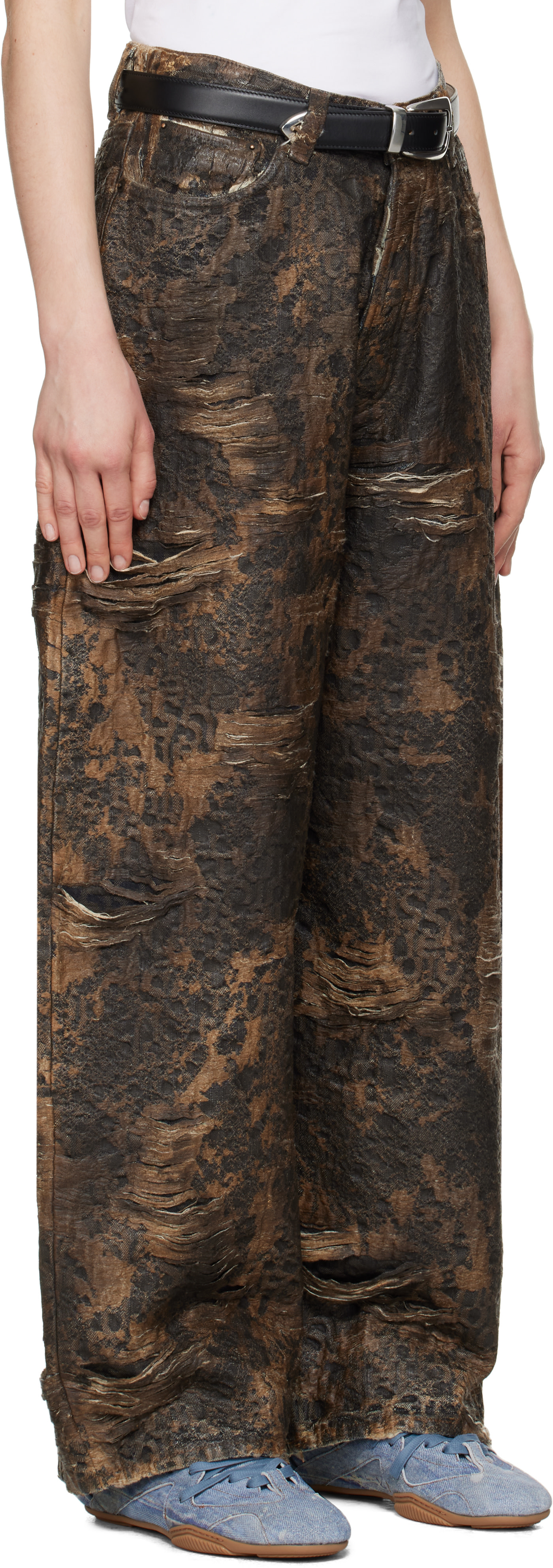 Acne Studios: Brown Super Baggy Fit 2023F Jeans | SSENSE Canada
