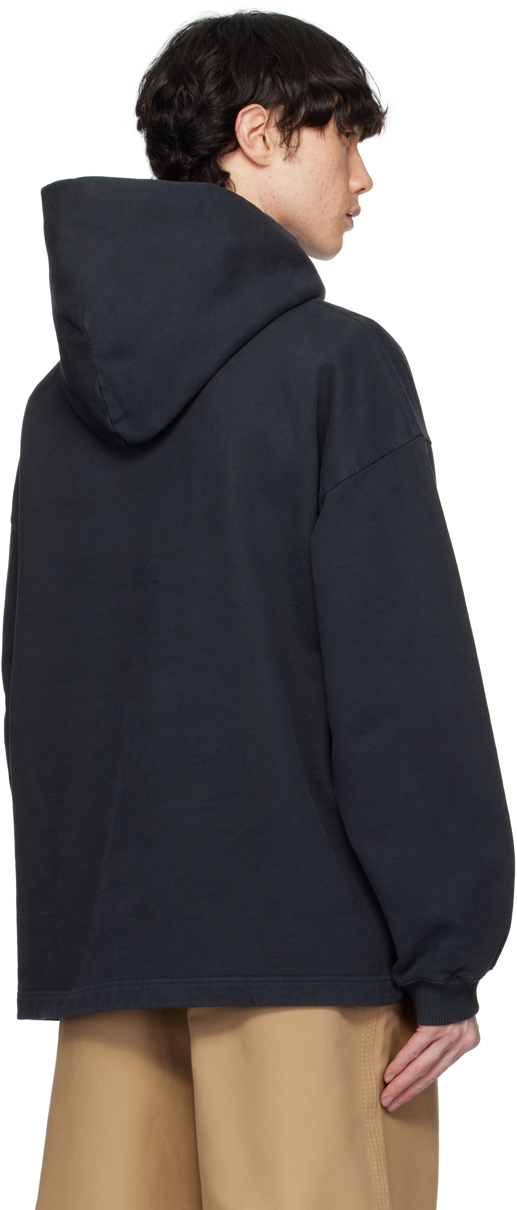 Acne Studios - Black Logo Stamp Hoodie