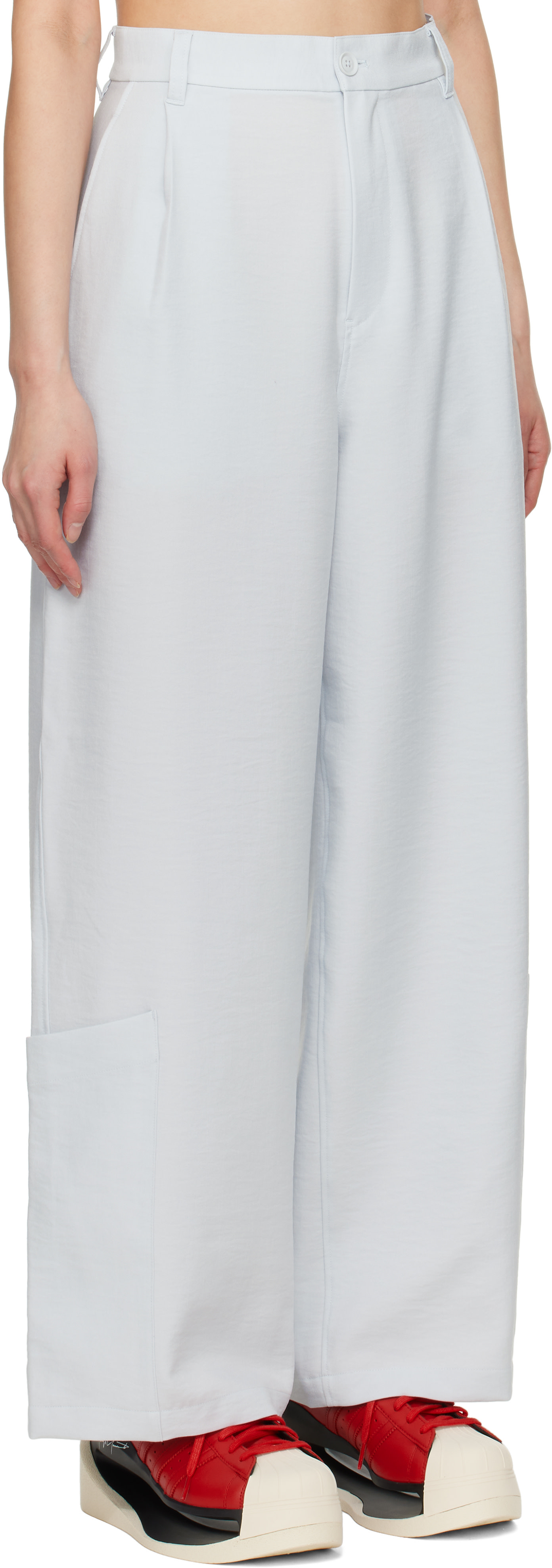 Y-3 - Pantalon ample gris - Sport Uniform