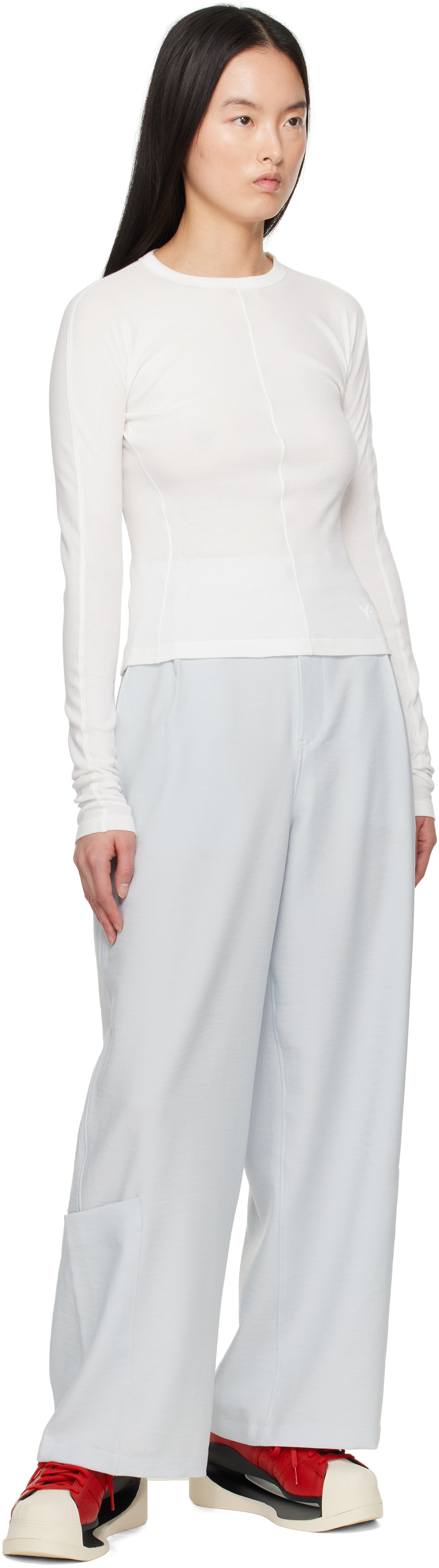 Y-3 - Pantalon ample gris - Sport Uniform