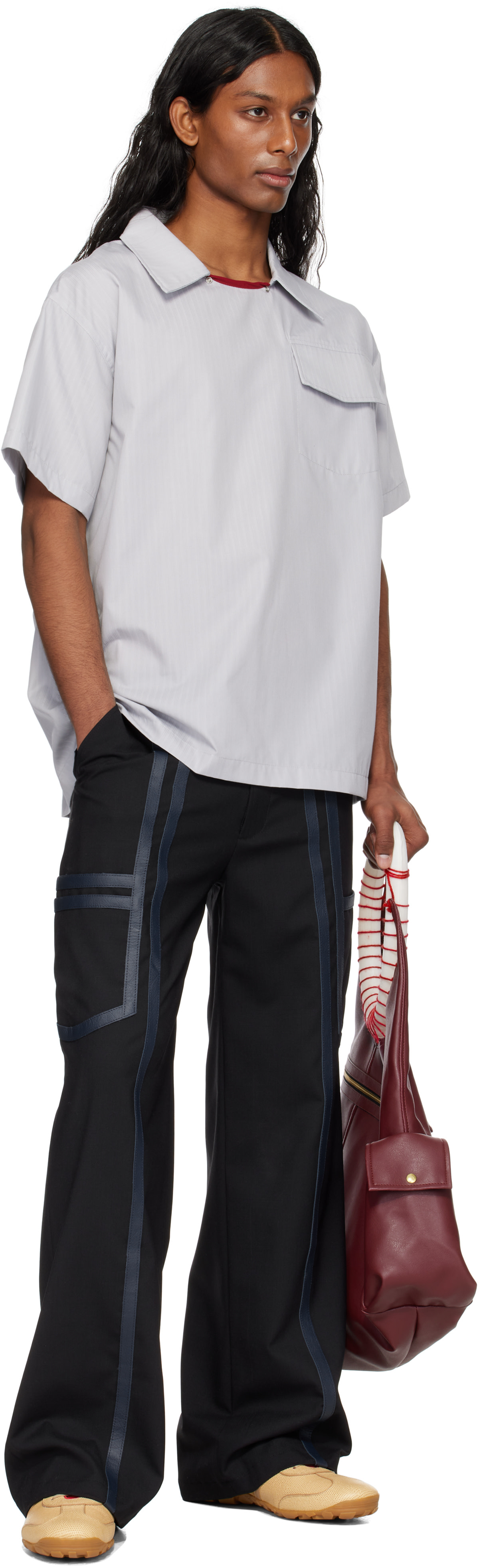 Stanley Raffington - Gray Pull-Over Shirt