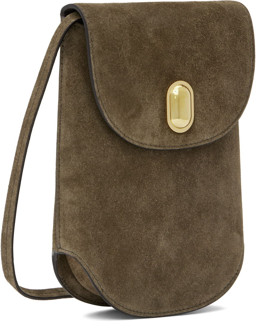 Savette: Brown Tondo Pouch Bag | SSENSE