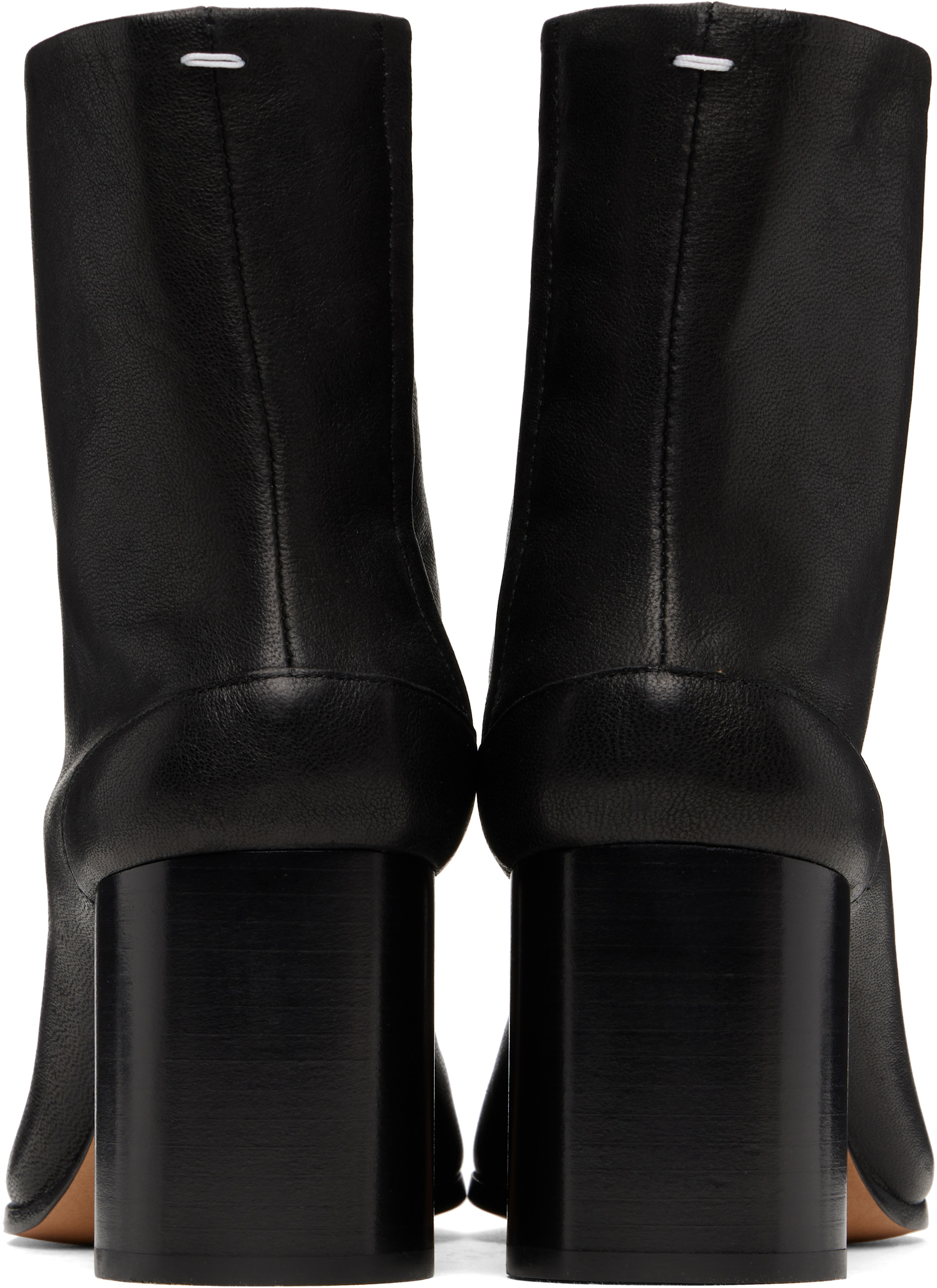 Maison Margiela: Black Tabi Ankle Boots | SSENSE