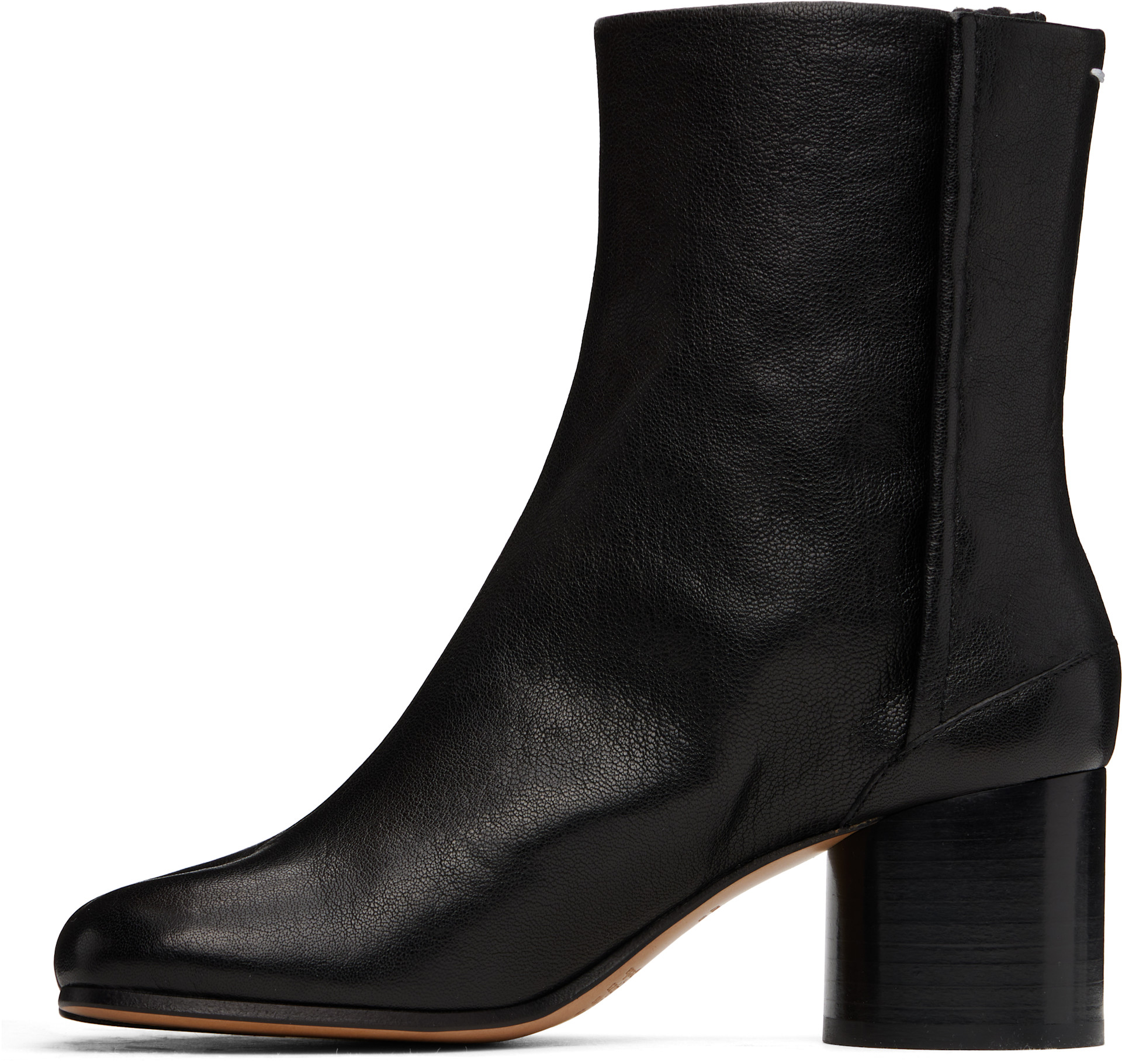 Maison Margiela: ブラック Tabi アンクルブーツ | SSENSE 日本
