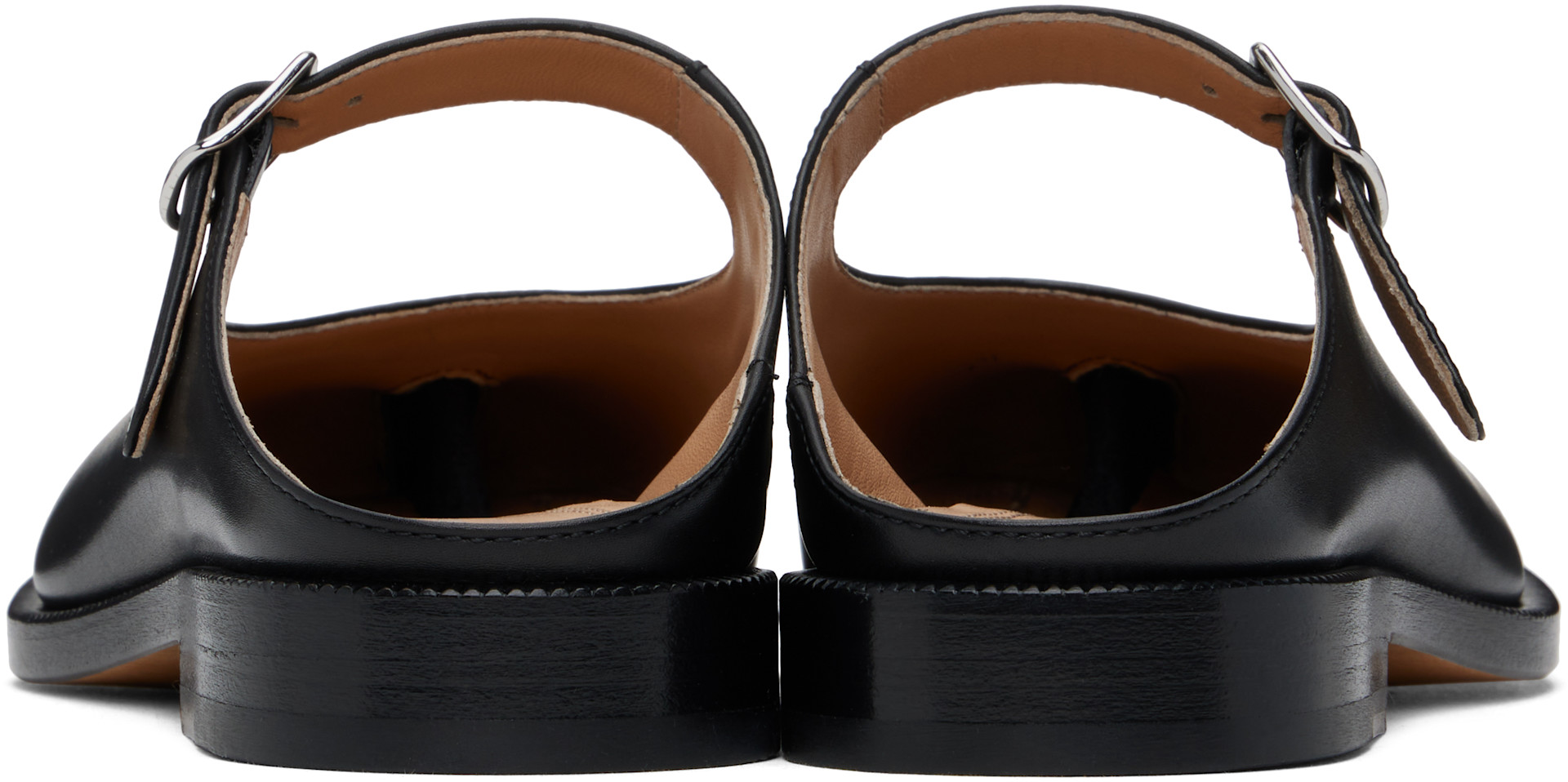 Maison Margiela: Black Tabi City Mary-Jane Mules | SSENSE