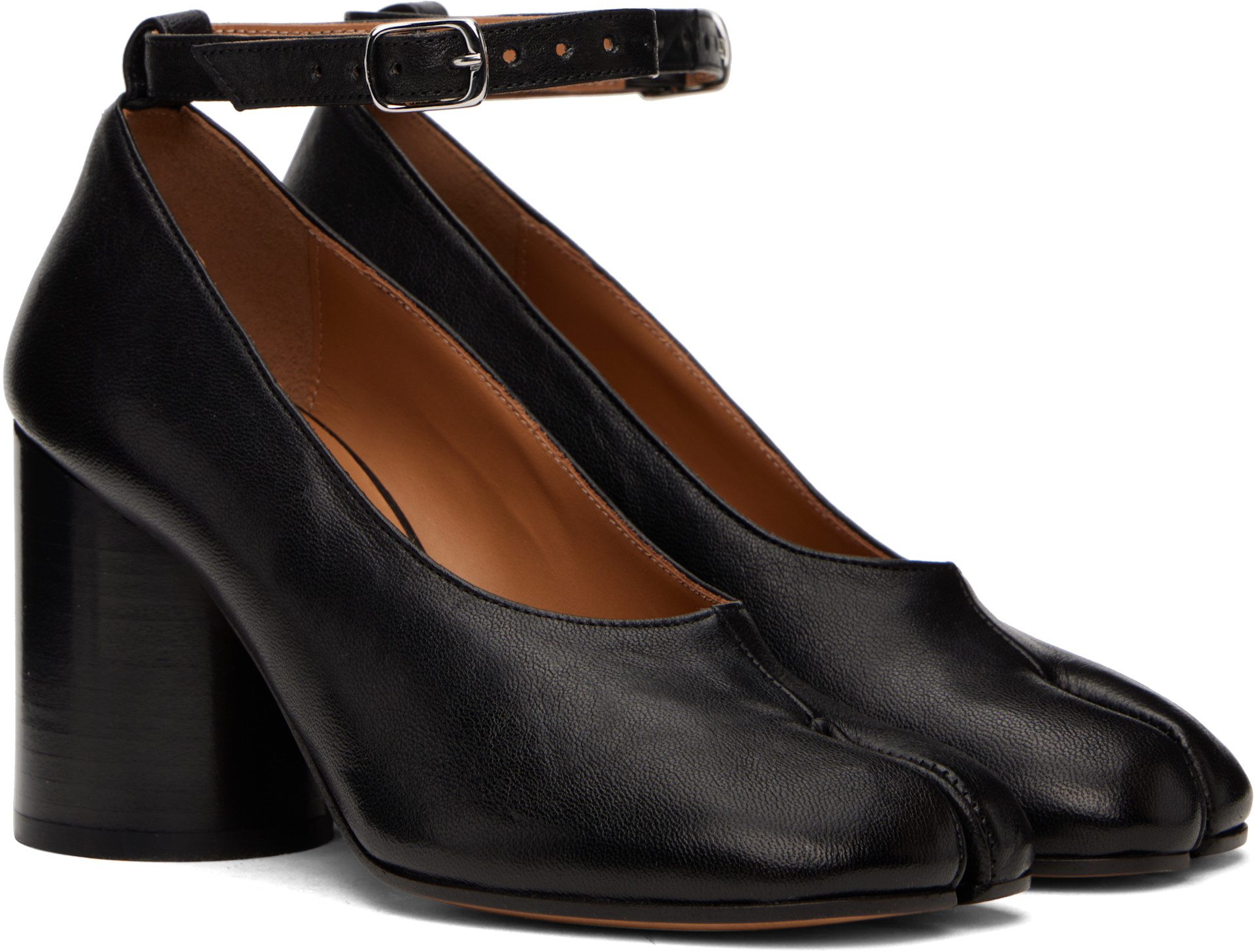 Maison Margiela: Black Tabi Heels | SSENSE Australia